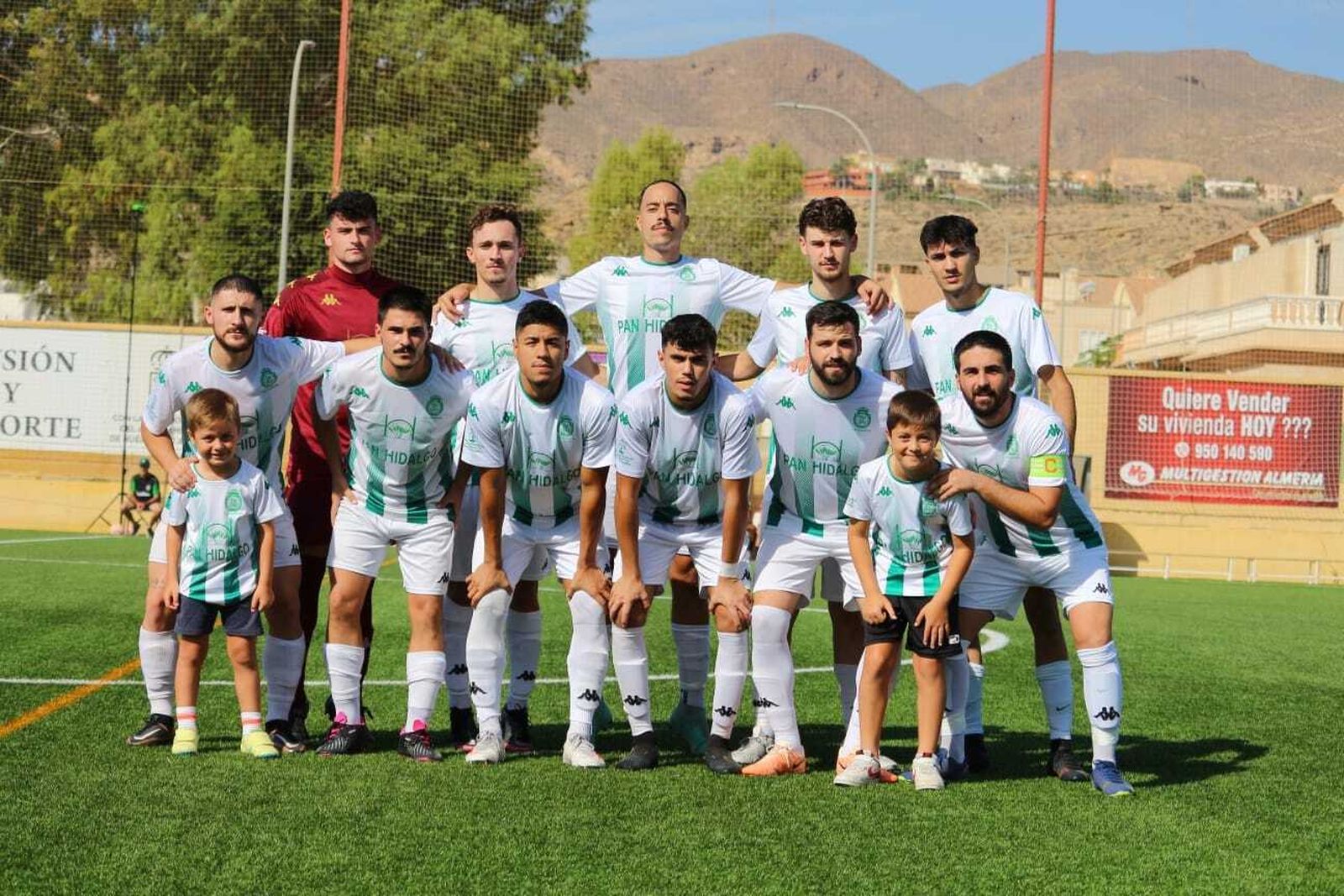 Once presentado por el Huércal en un partido de esta temporada en el Francisco Pomedio.