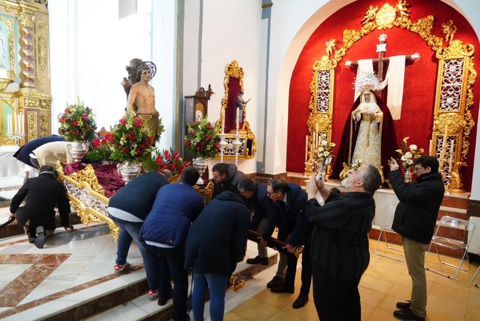 La procesión de San Sebastián en Pozoblanco 49 años después, en imágenes