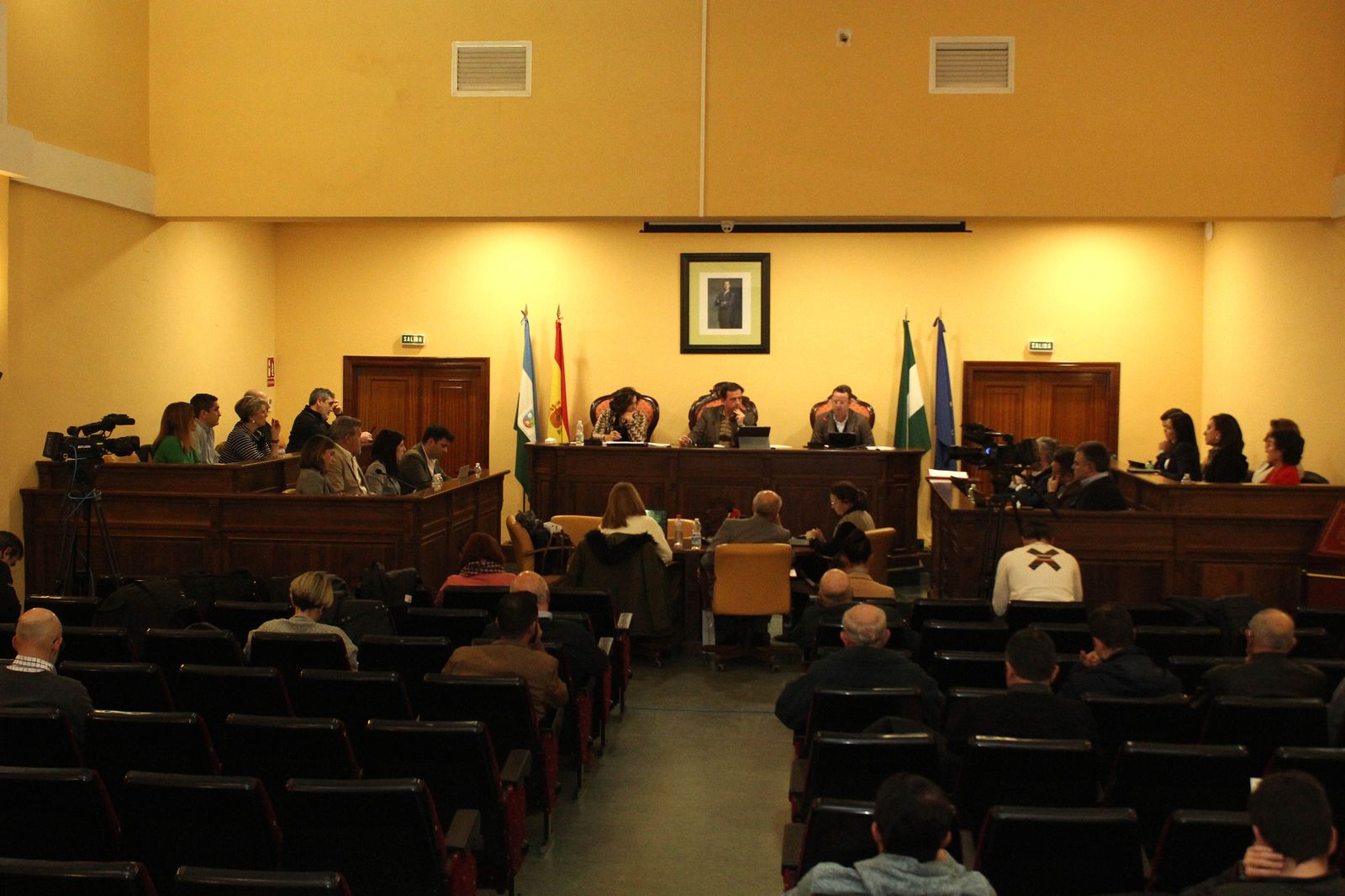 Celebración del Pleno de Lucena.