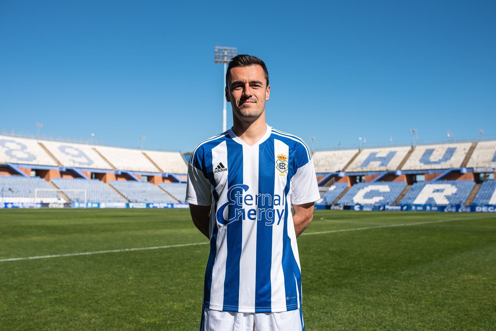 Nacho Heras en su presentación en Huelva