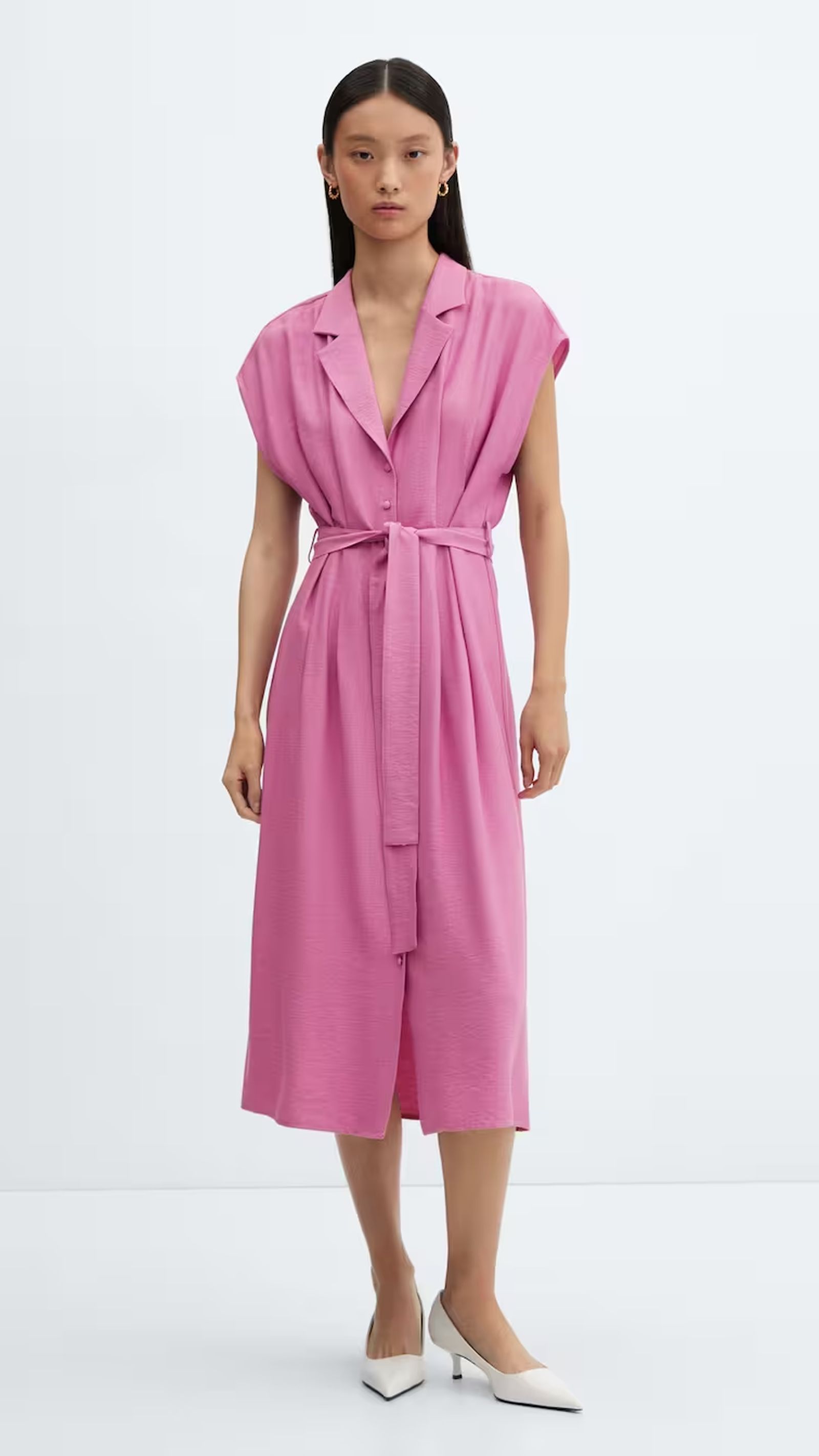 Vestido pastel de Mango.