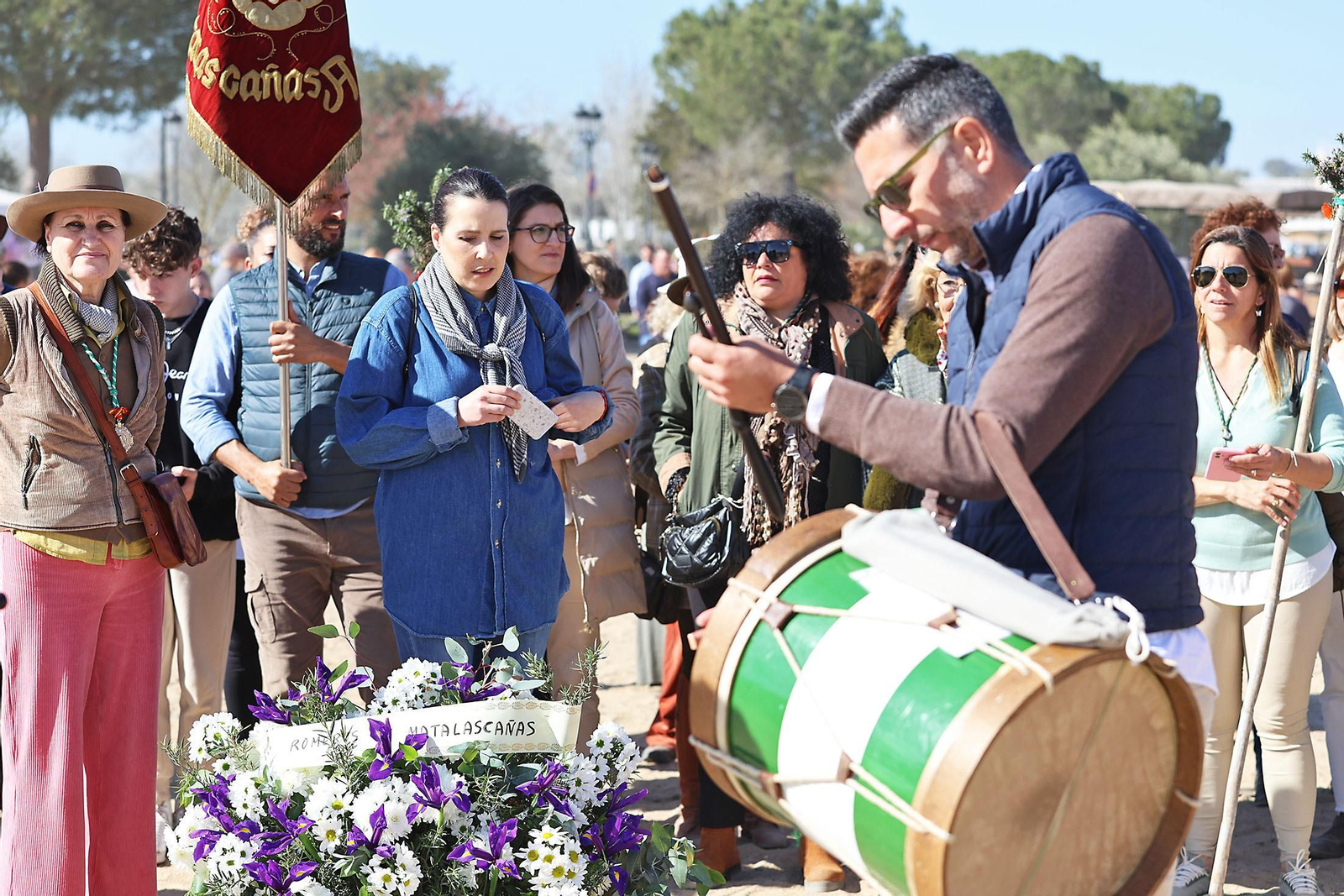 Imágenes del ambiente en la aldea del Rocío en la Candelaria 2024