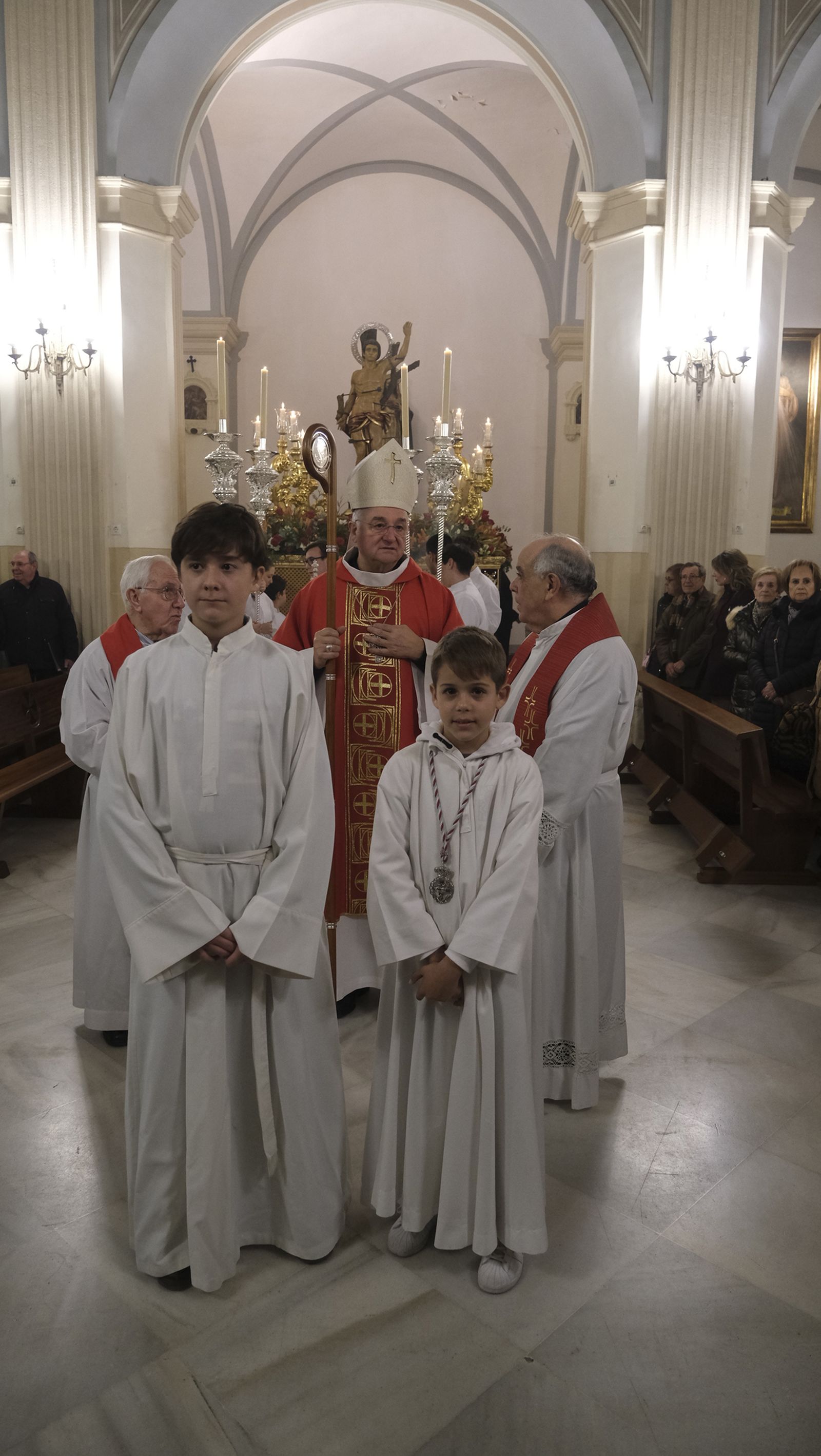 Imágenes de la misa y procesión de San Sebastián, en Almería