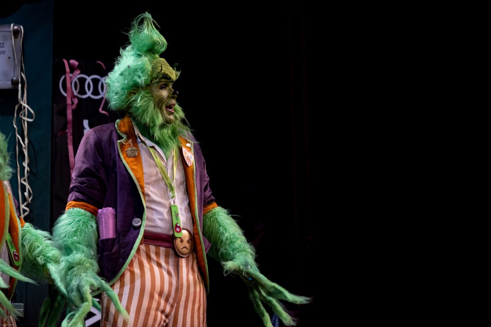 Roberto Fabio Gómez durante su actuación en el Falla