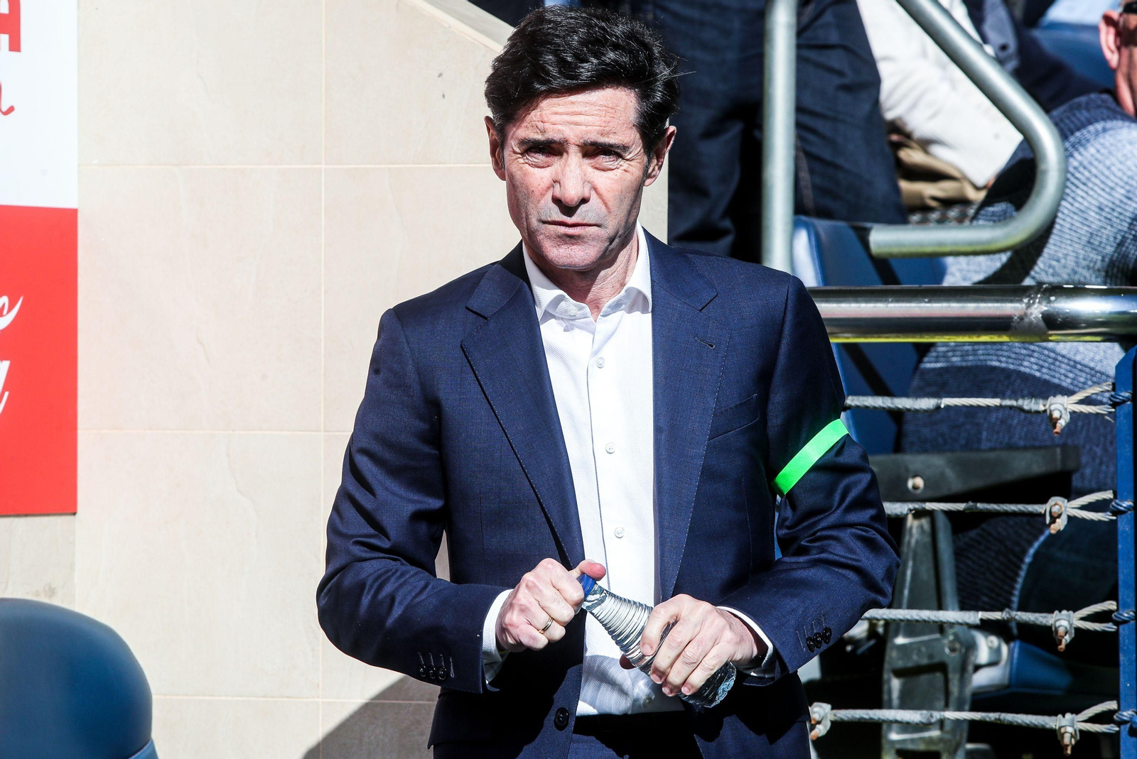 Marcelino, molesto con el planteamiento de los cadistas.