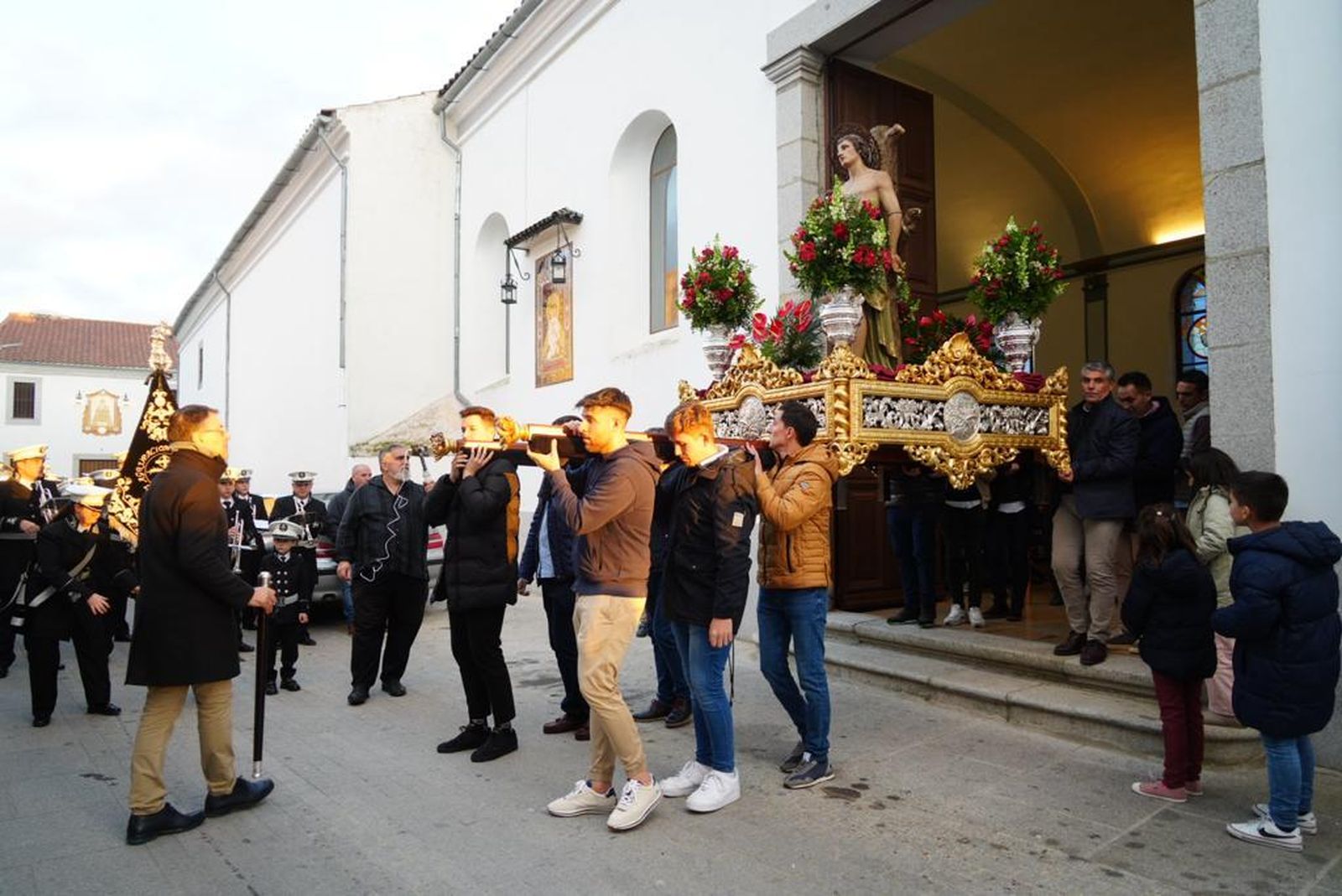 La procesión de San Sebastián en Pozoblanco 49 años después, en imágenes