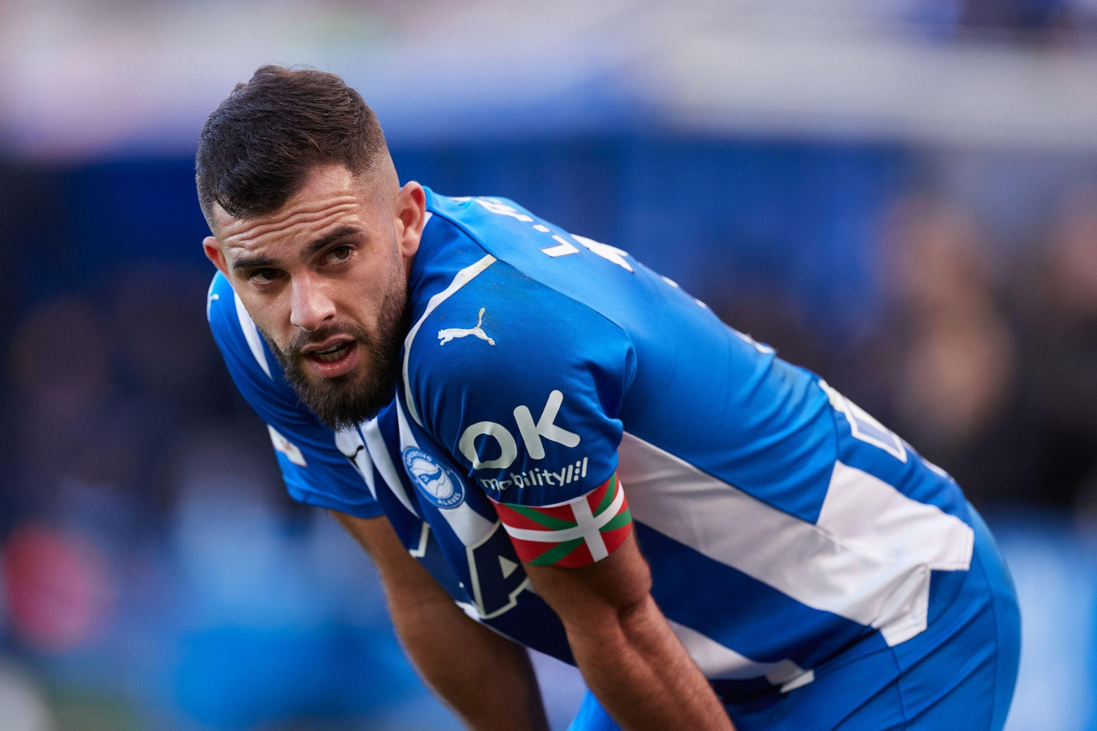 Luis Rioja, con el Alavés.