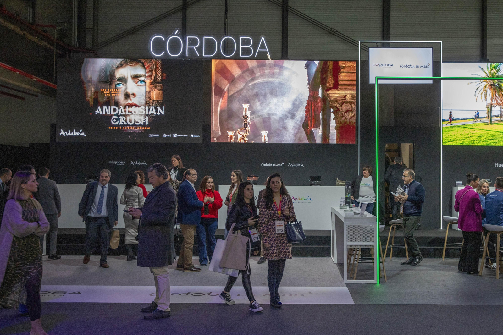 Espacio de Córdoba en el estand de Andalucía en Fitur 2024.