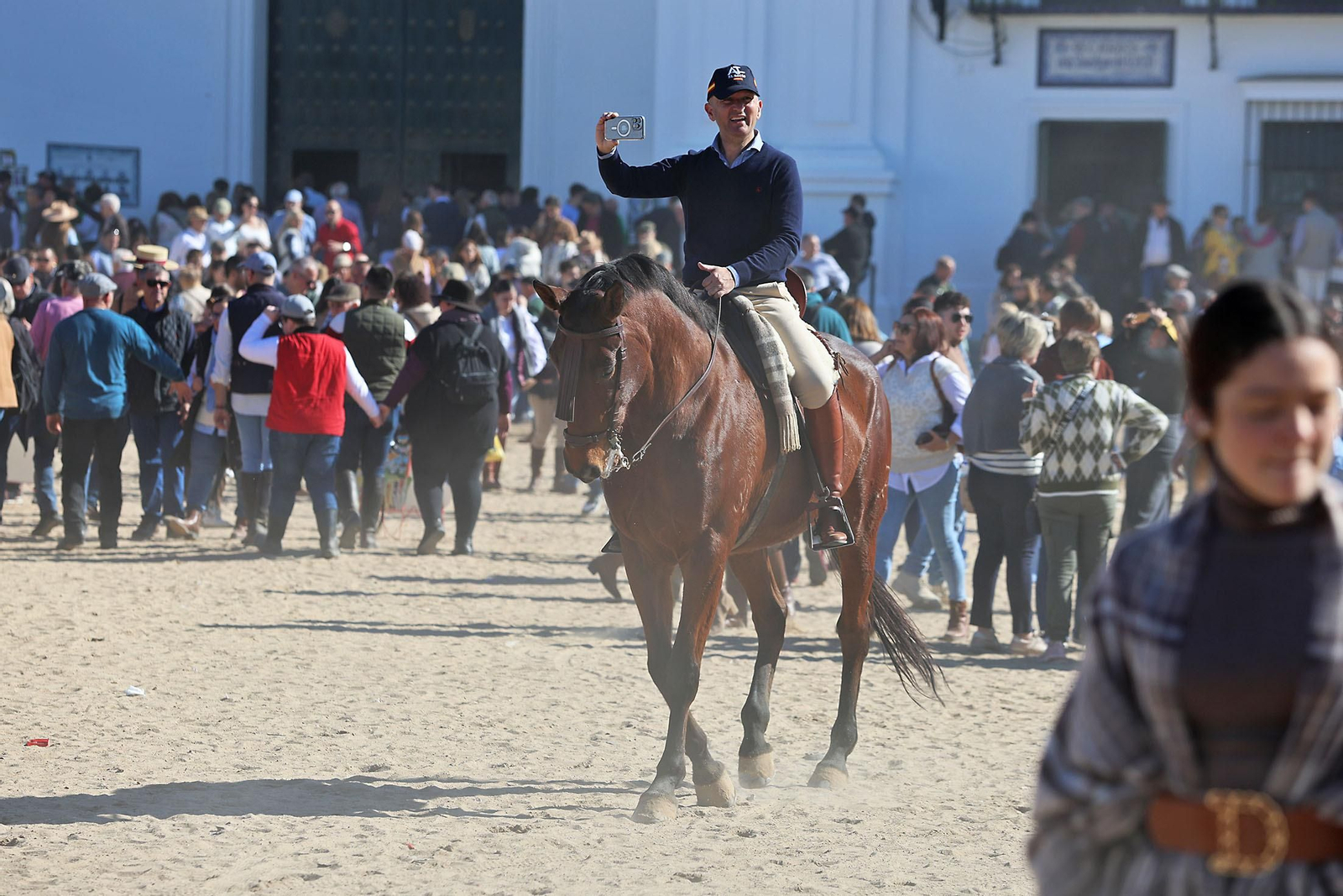 Imágenes del ambiente en la aldea del Rocío en la Candelaria 2024