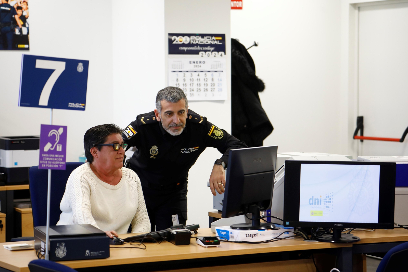 Uno de los puestos de expedición.