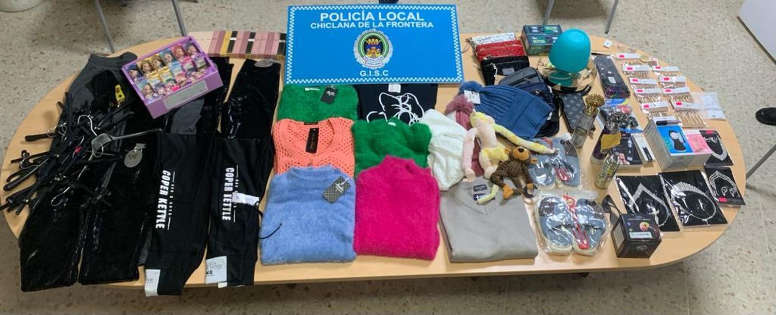 Algunos de los objetos interceptados en la operación.