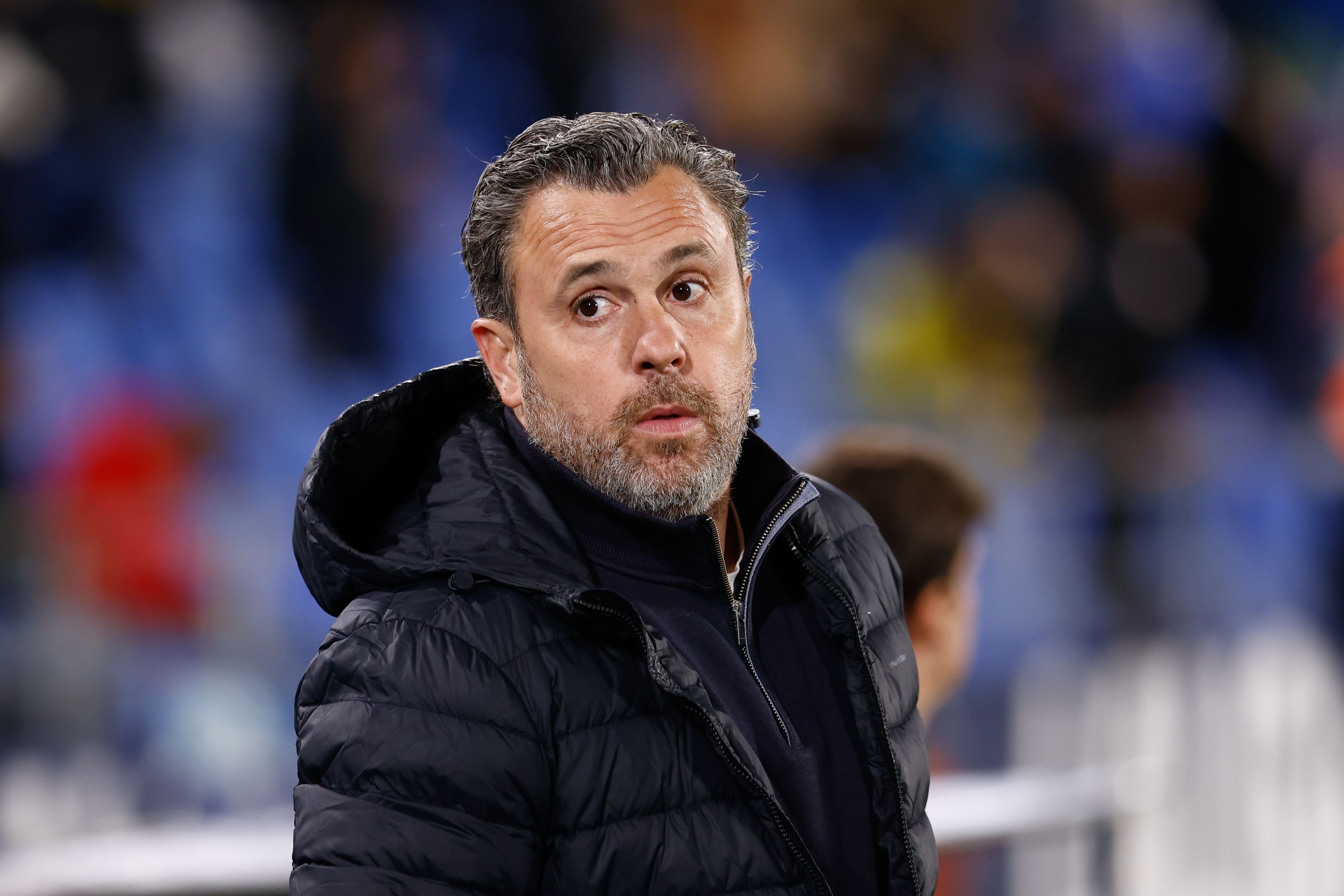 Sergio González en el Coliseum de Getafe.