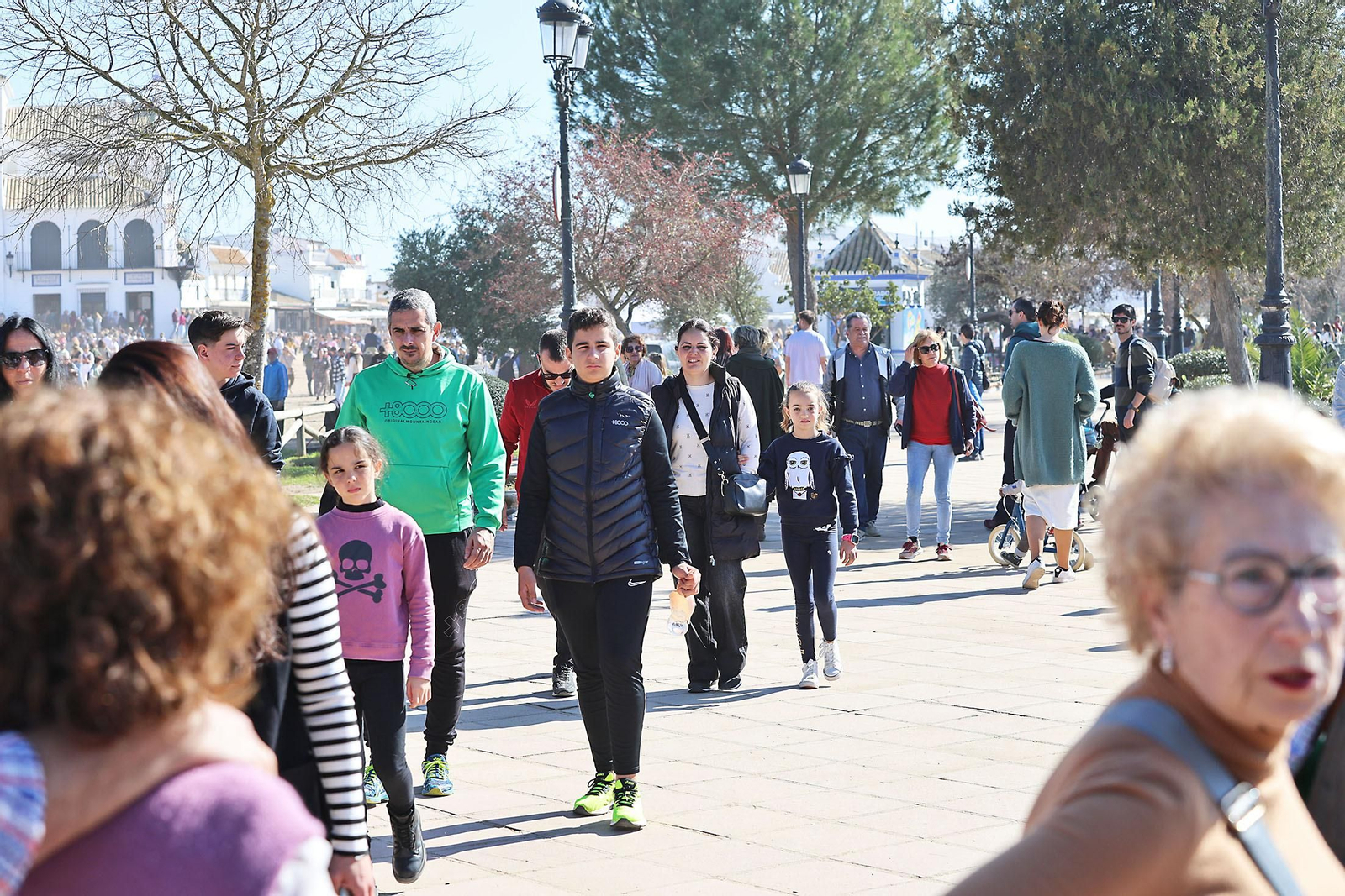 Imágenes del ambiente en la aldea del Rocío en la Candelaria 2024