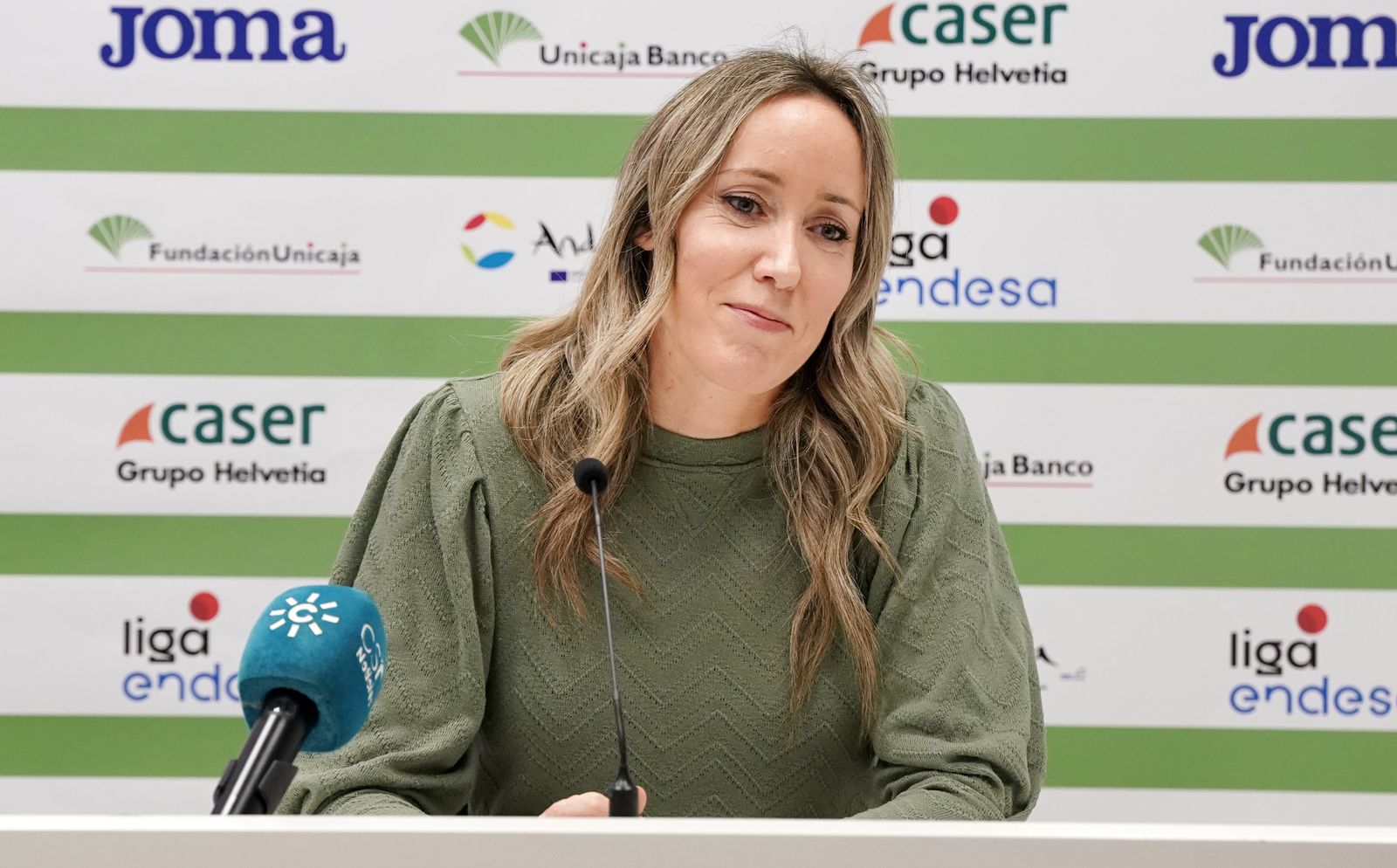 Marta Fernández, en su presentación con el Unicaja