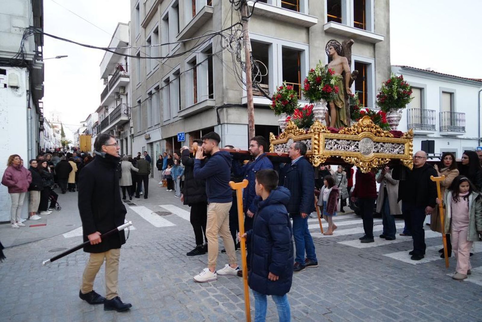 La procesión de San Sebastián en Pozoblanco 49 años después, en imágenes
