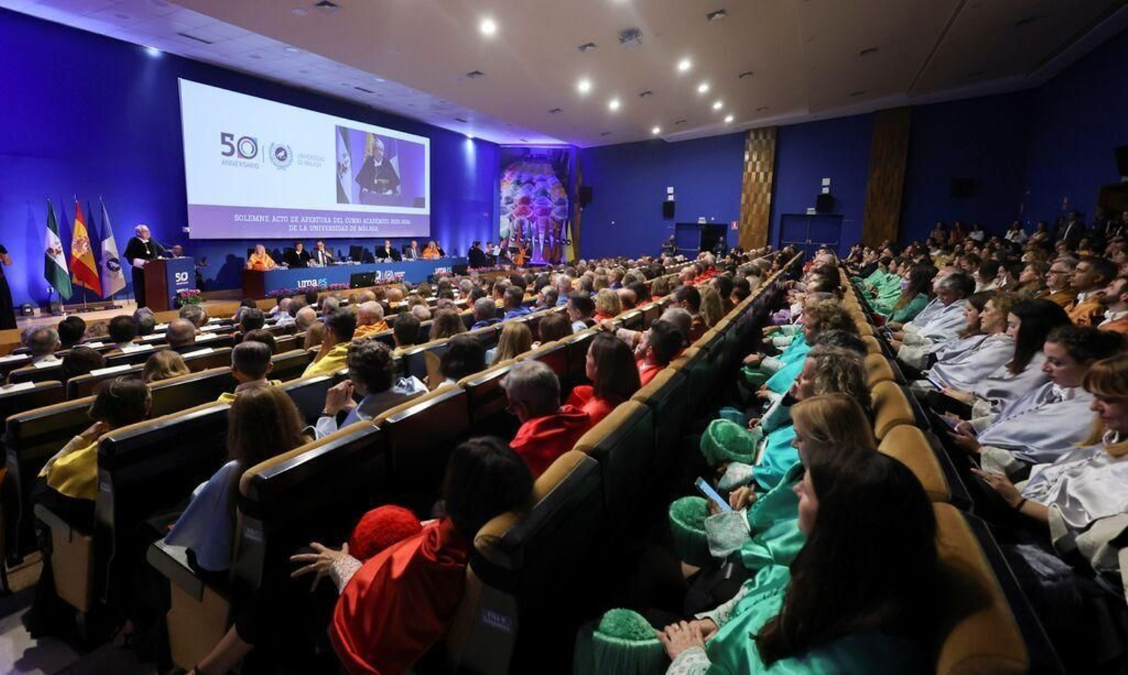 La comunidad universitaria en el acto de apertura del curso el pasado septiembre.