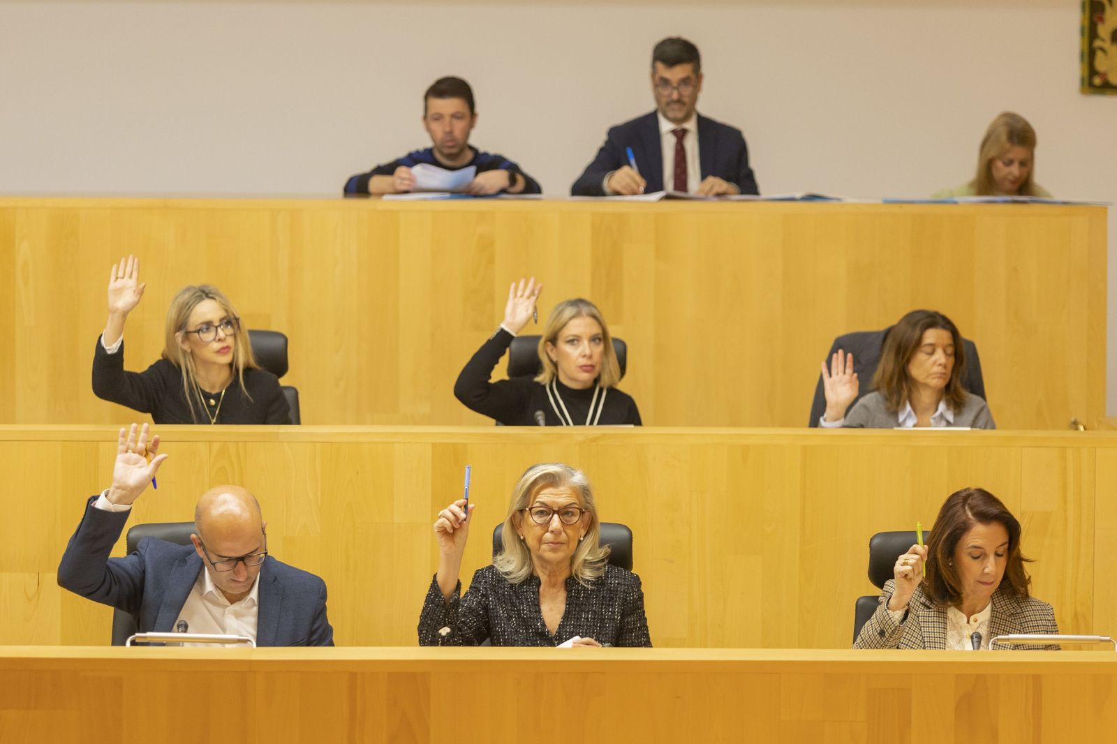 Un instante del pleno de la Diputación celebrado este martes.