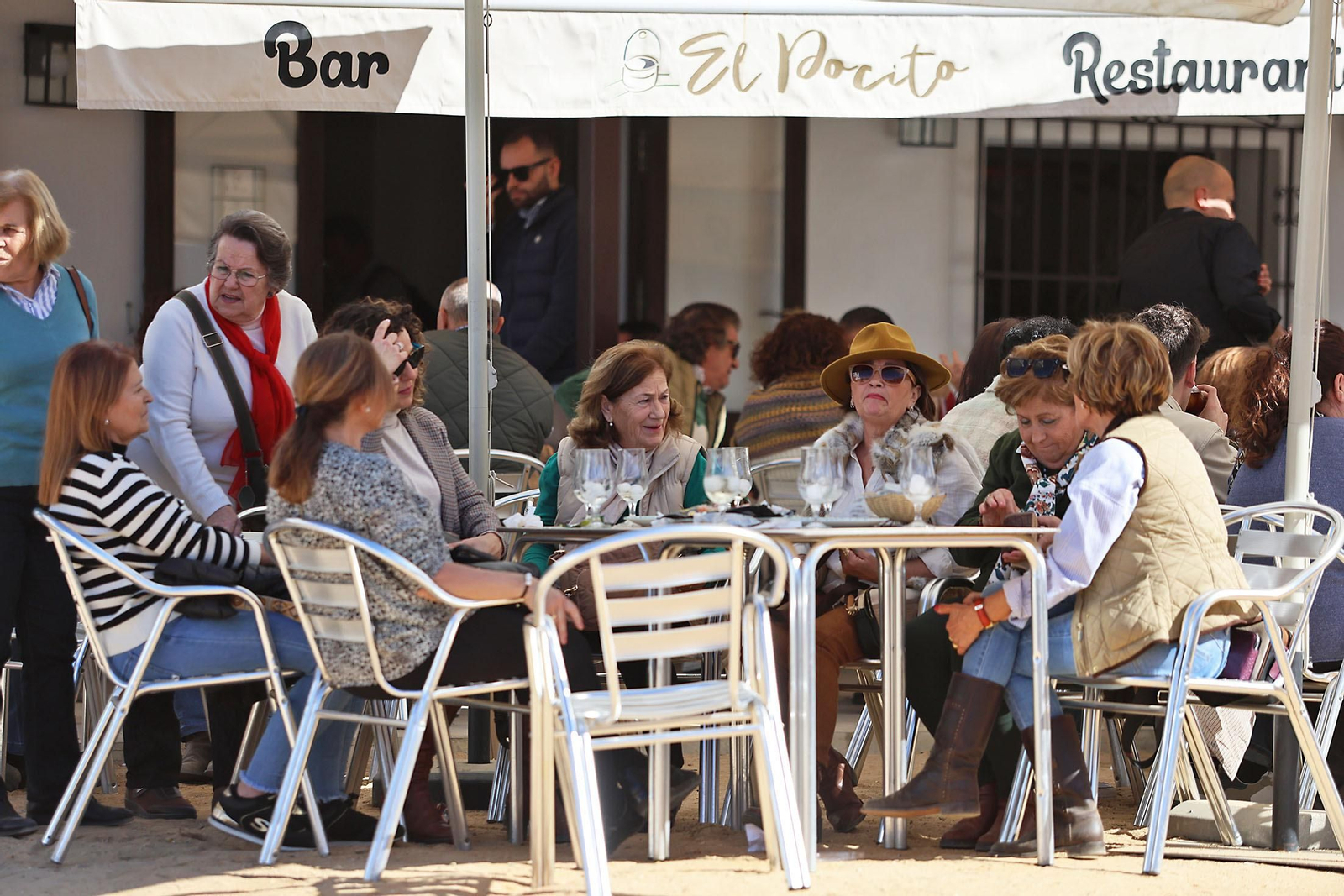 Imágenes del ambiente en la aldea del Rocío en la Candelaria 2024