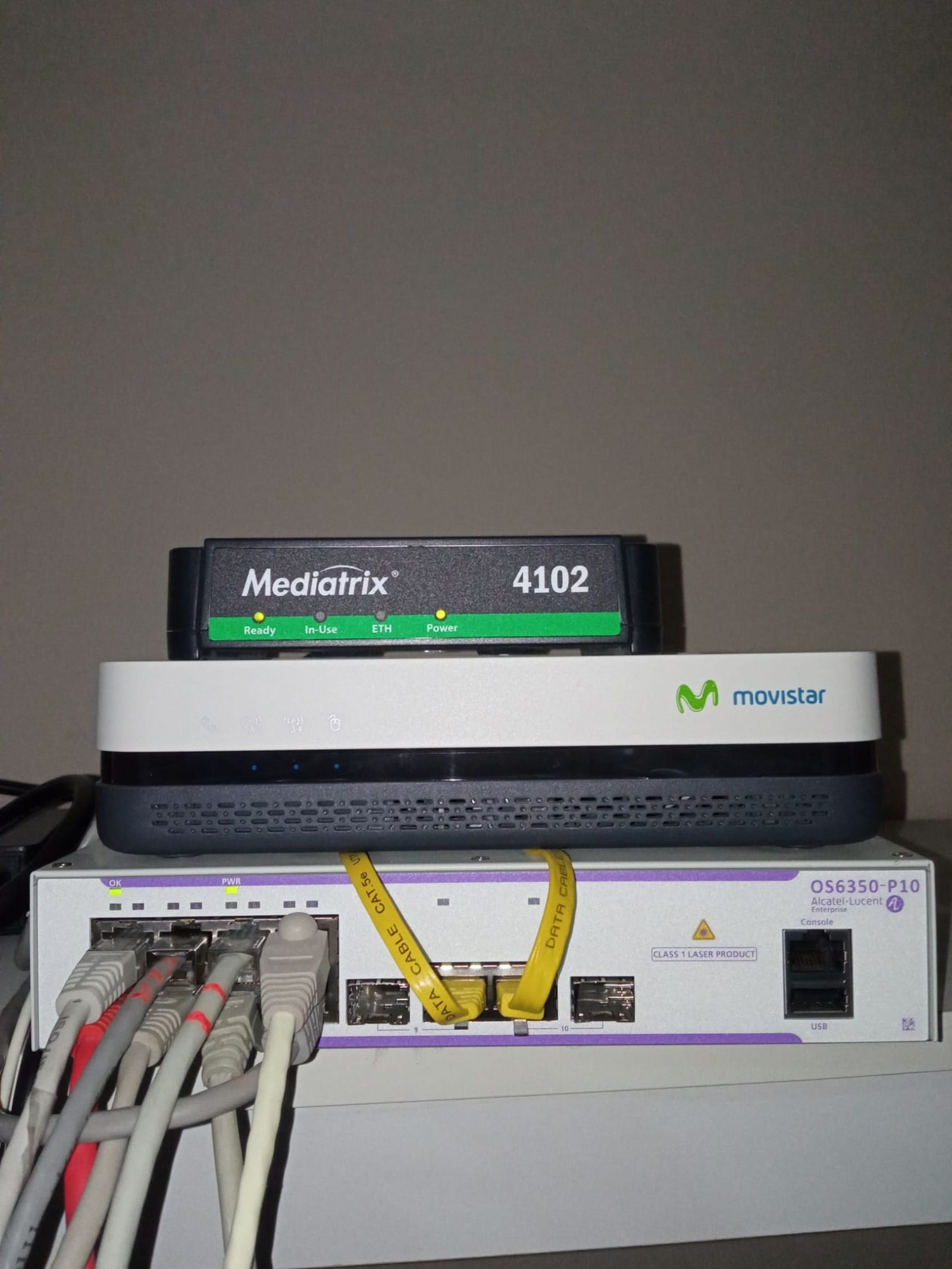 Un equipo de conexión a internet.