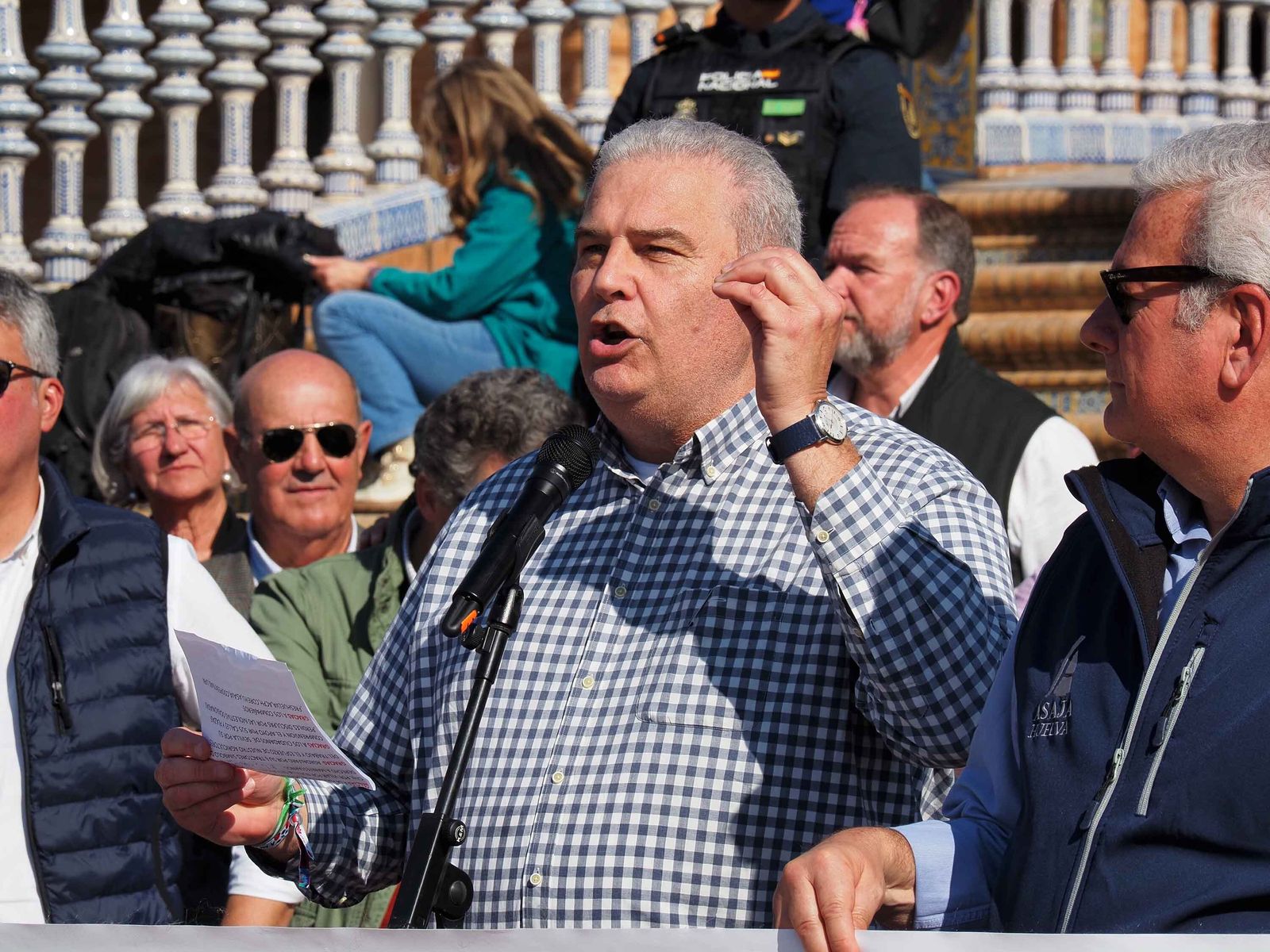 Las mejores imágenes de la manifestación de los agricultores de Huelva en Sevilla