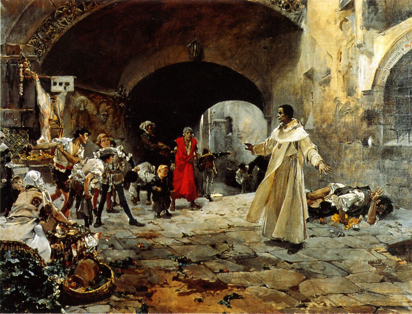 El padre Jofré defendiendo a un loco