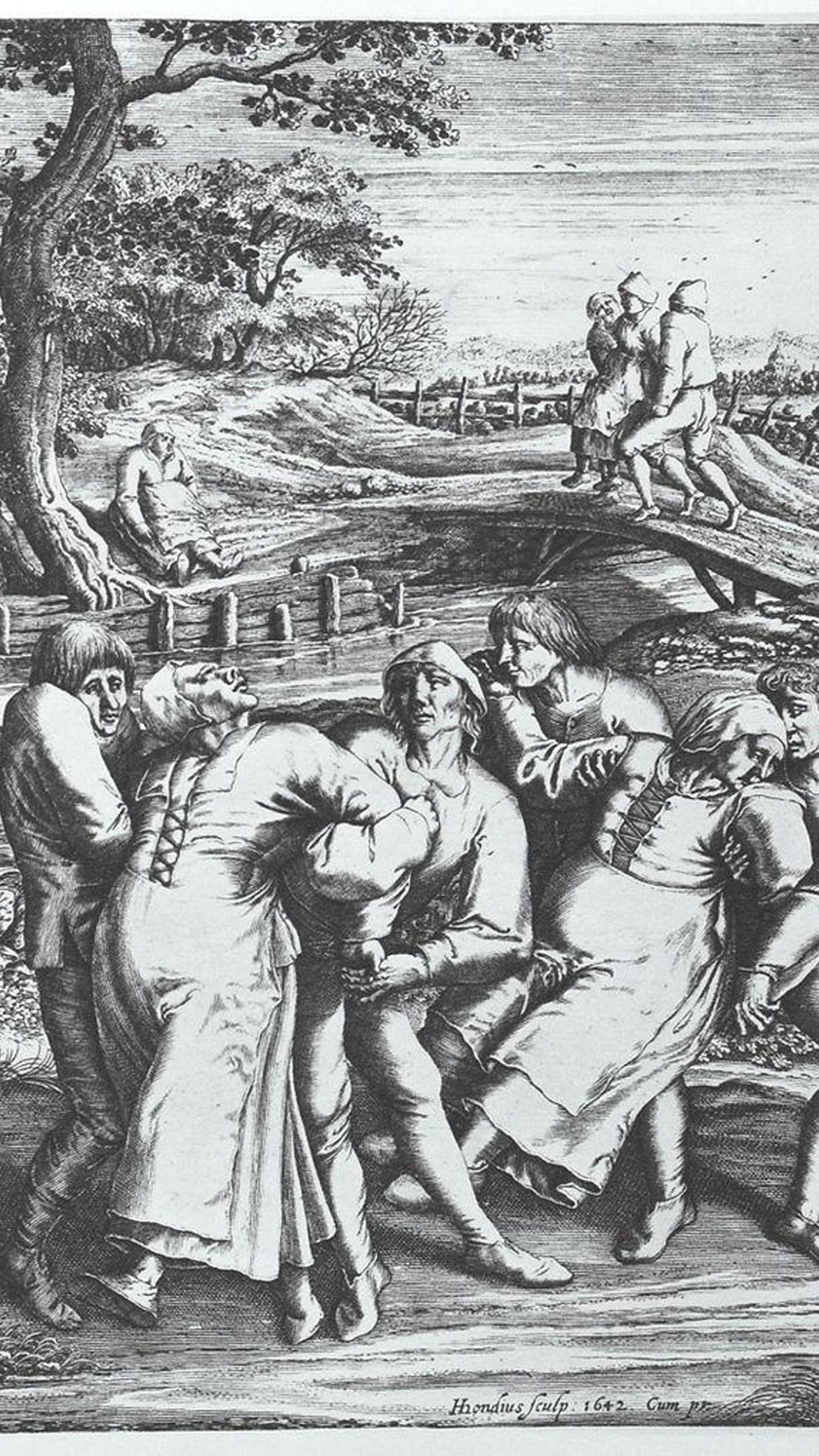 Grabado alemán sobre la coreomanía