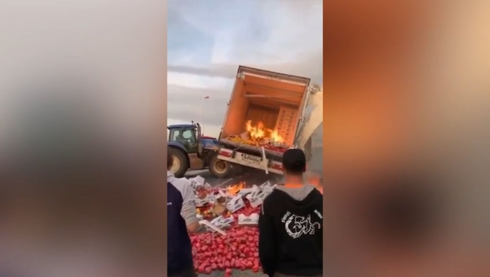 Uno de los piquetes que afecta a los productores almerienses.