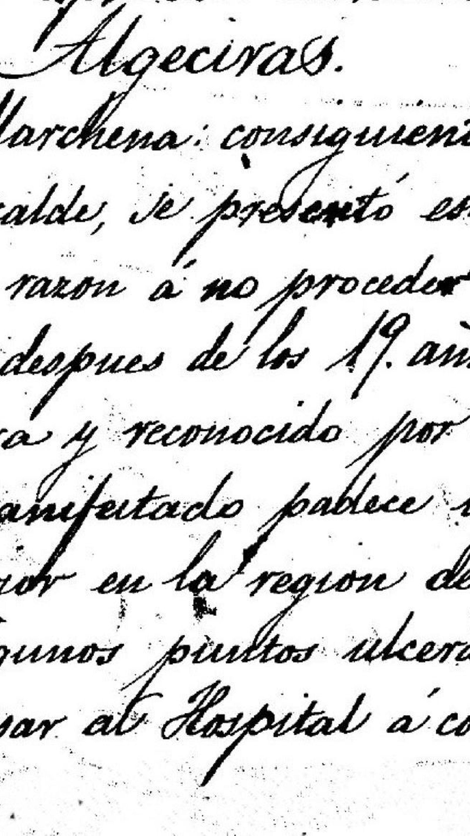 El quinto algecireño Rey Marchena alegó padecer quemadura en la región del sacro.