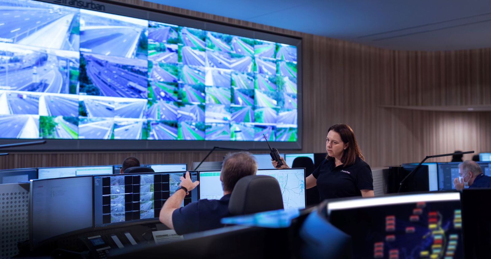 Centro de control Transurban en Australia.