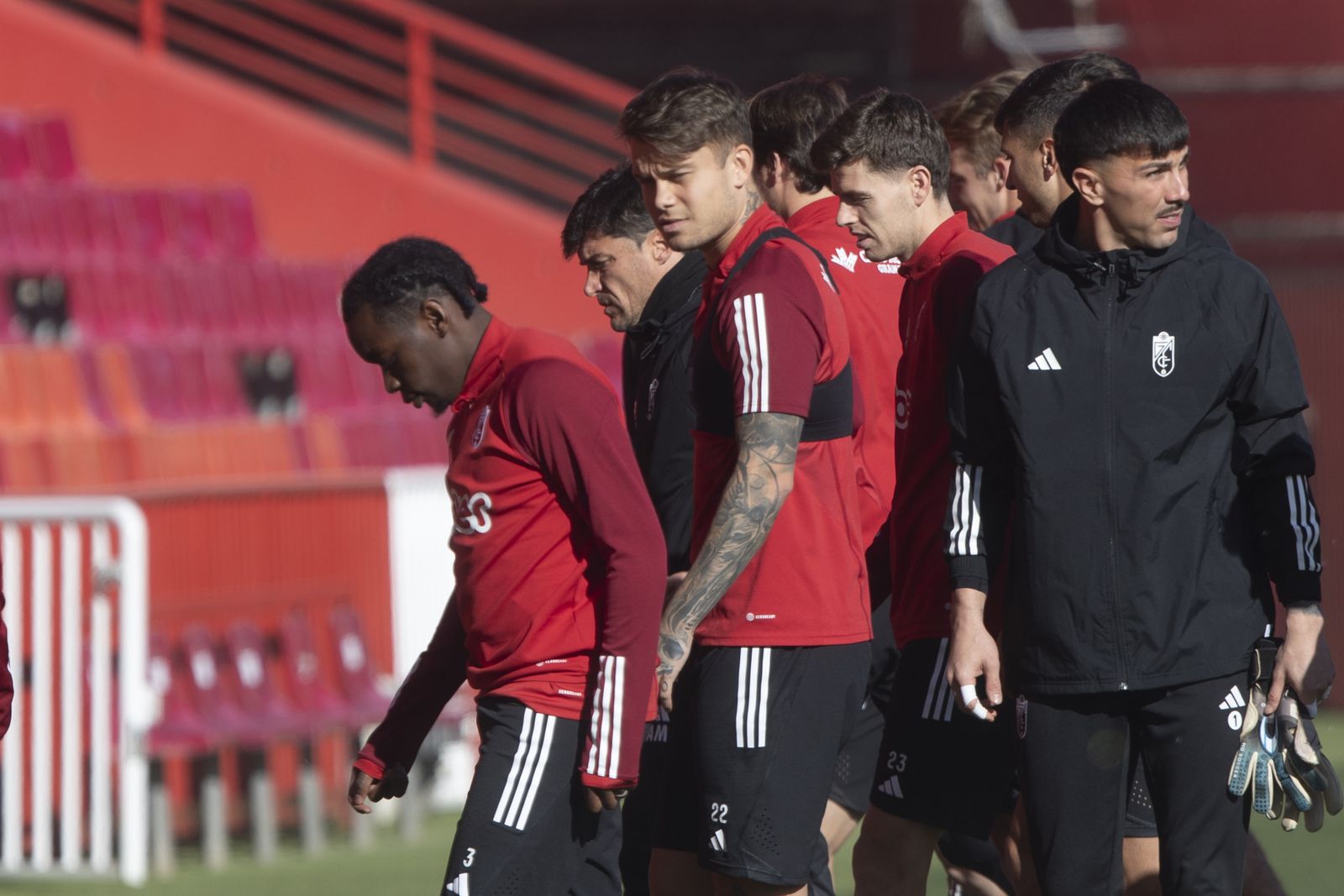 Las imágenes del entrenamiento del Granada CF con sus nuevos fichajes