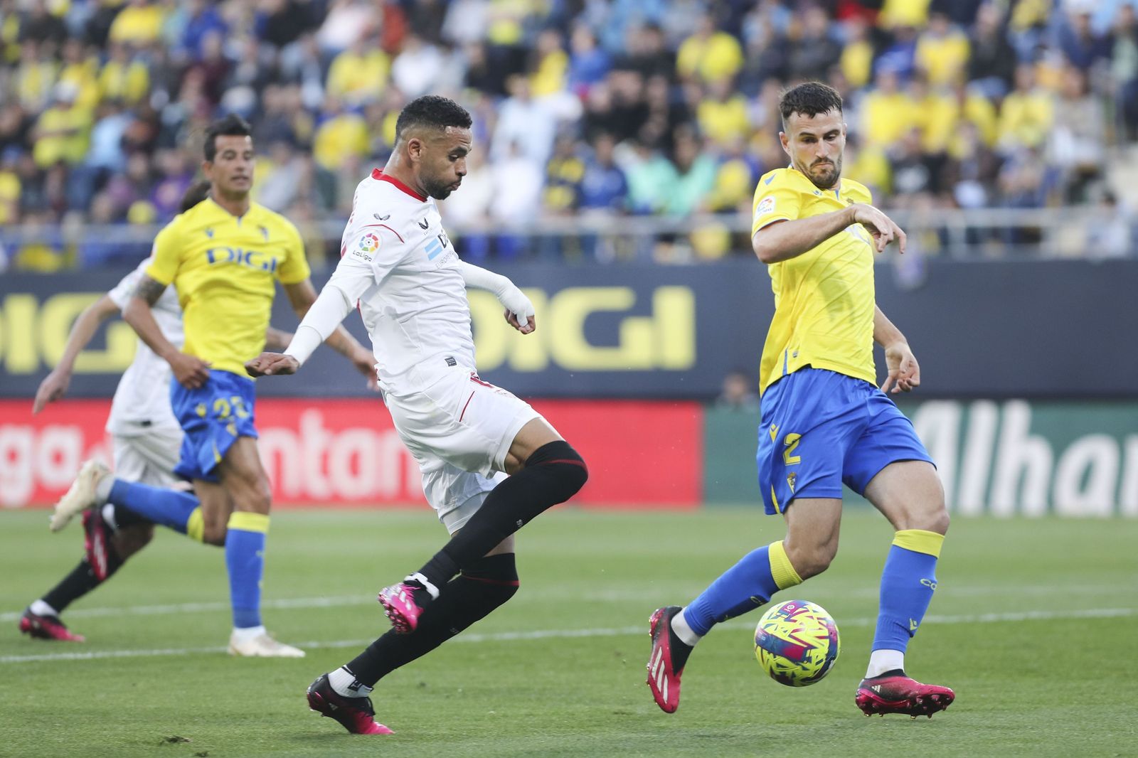 Imagen del Cádiz-Sevilla de la Liga 22/23.