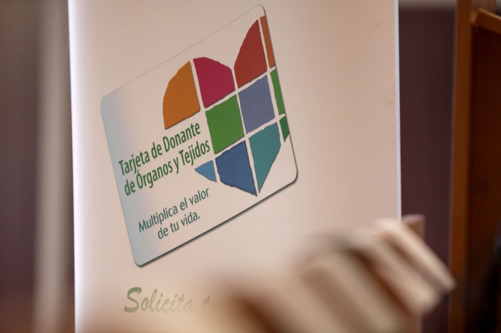 Tarjeta de donante.