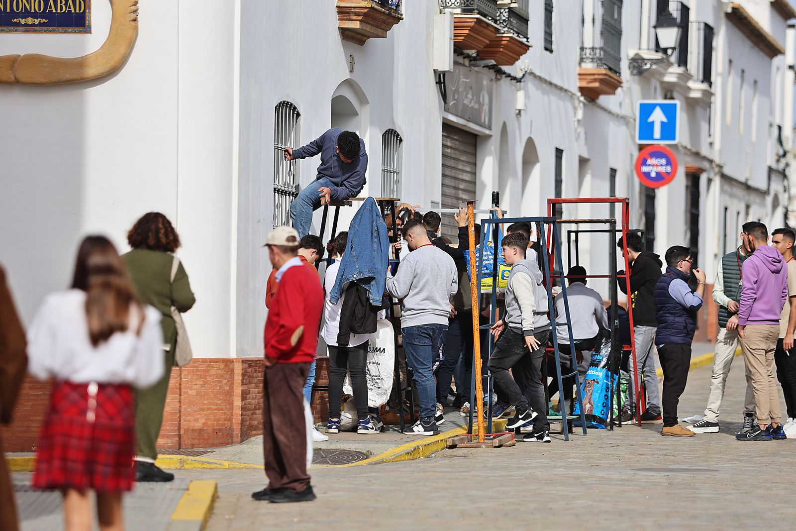 Imágenes de las tiradas de San Antonio Abad en Trigueros