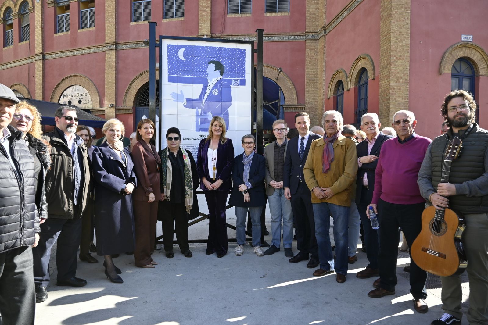 Inauguración del mosaico del centenario del primer concurso de cante jondo, en imágenes