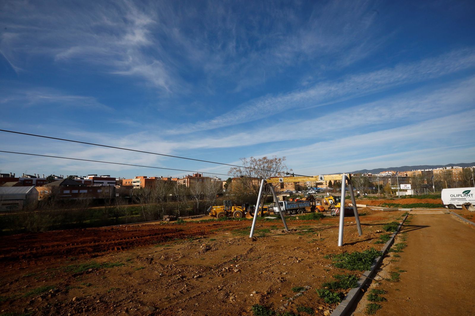 Así avanzan las obras de la segunda fase del parque de Levante de Córdoba, en imágenes