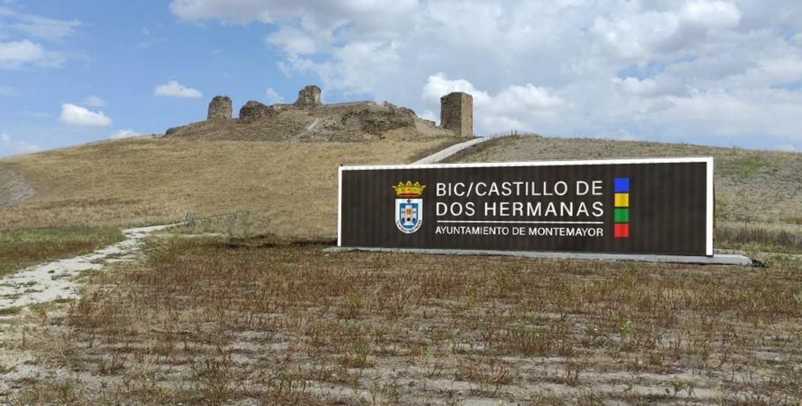 Infografía del centro de recepción de visitas del Castillo de Dos Hermanas.