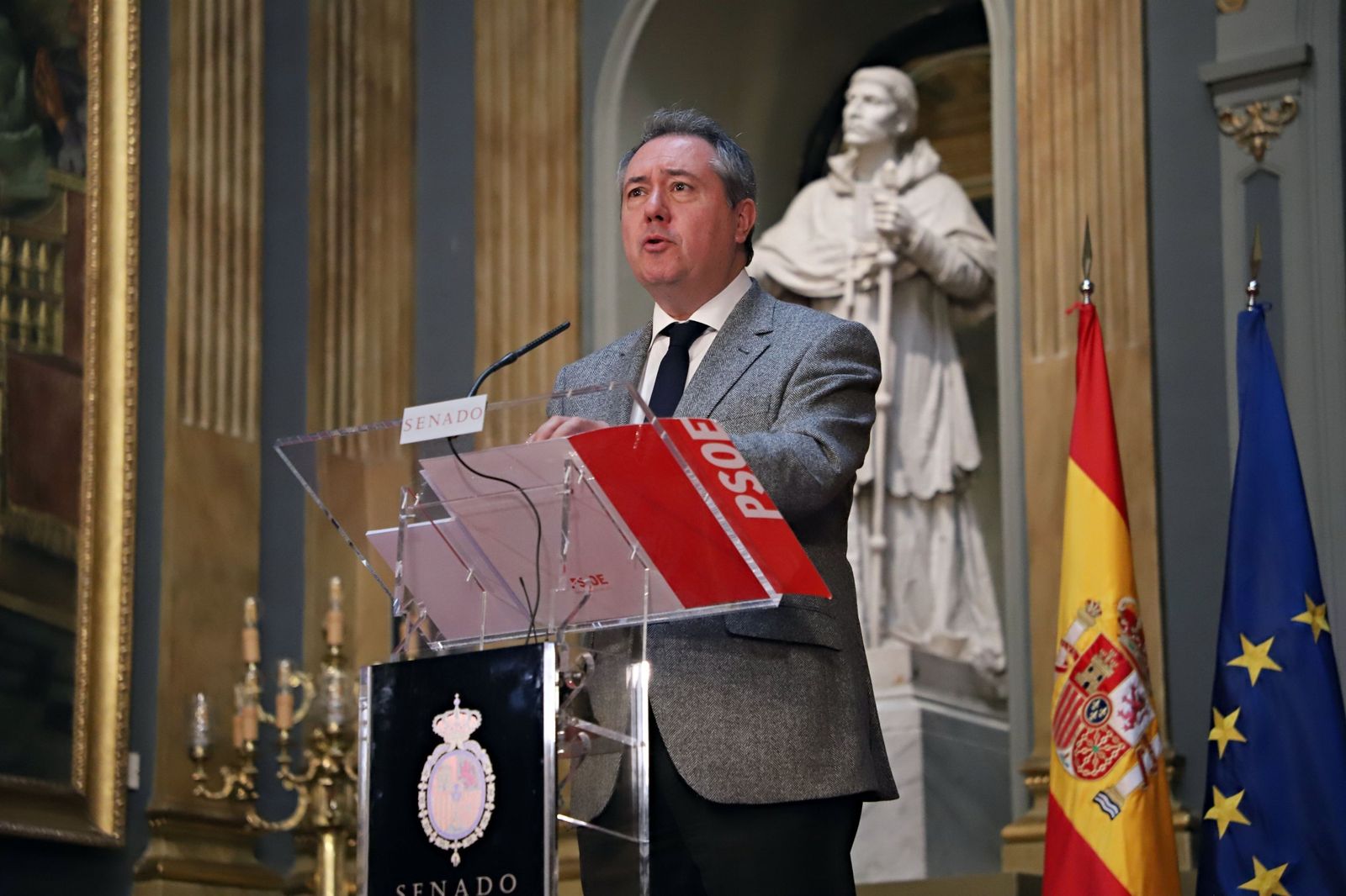 Juan Espadas, en una comparecencia en el Senado