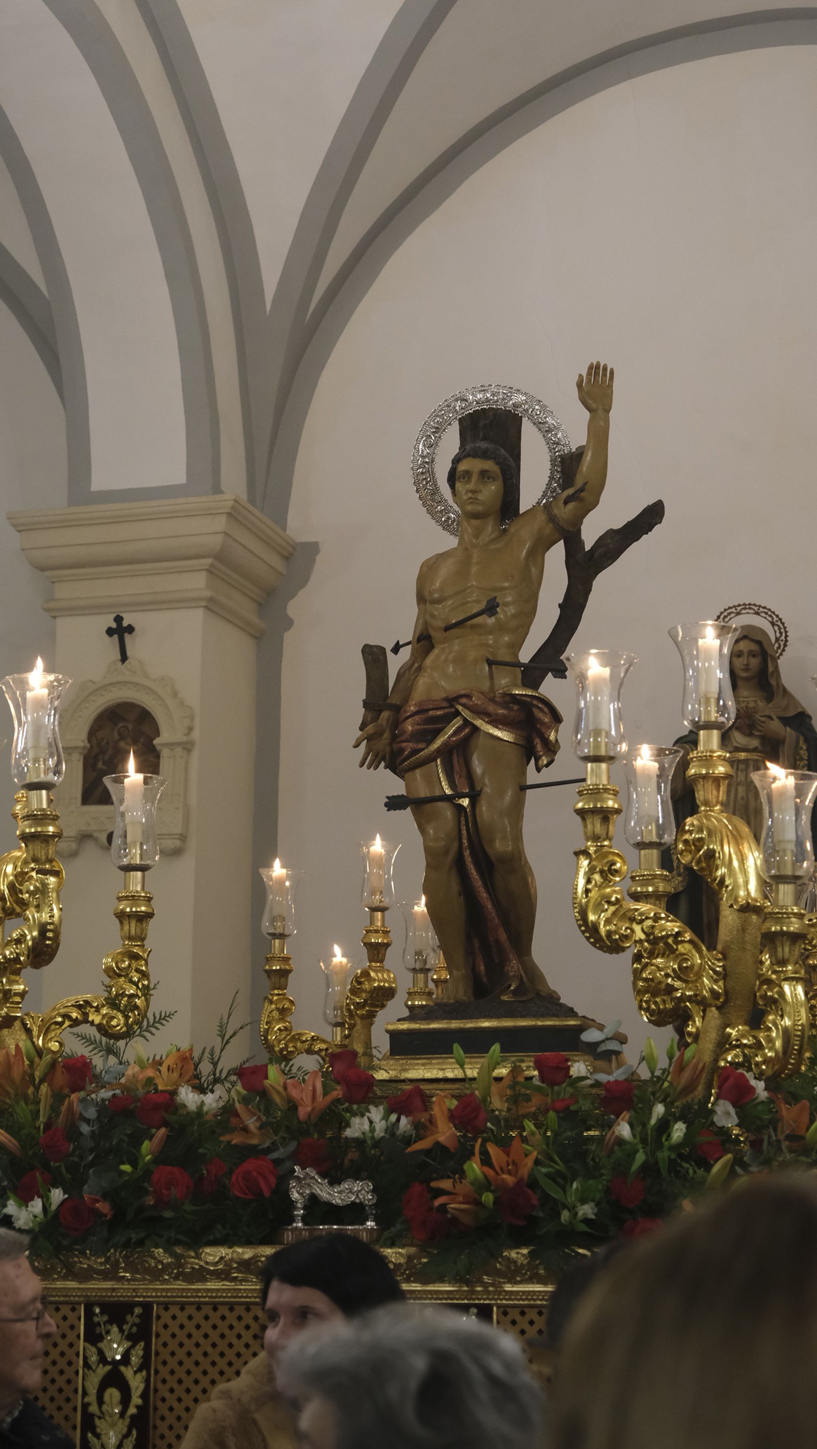 Imágenes de la misa y procesión de San Sebastián, en Almería