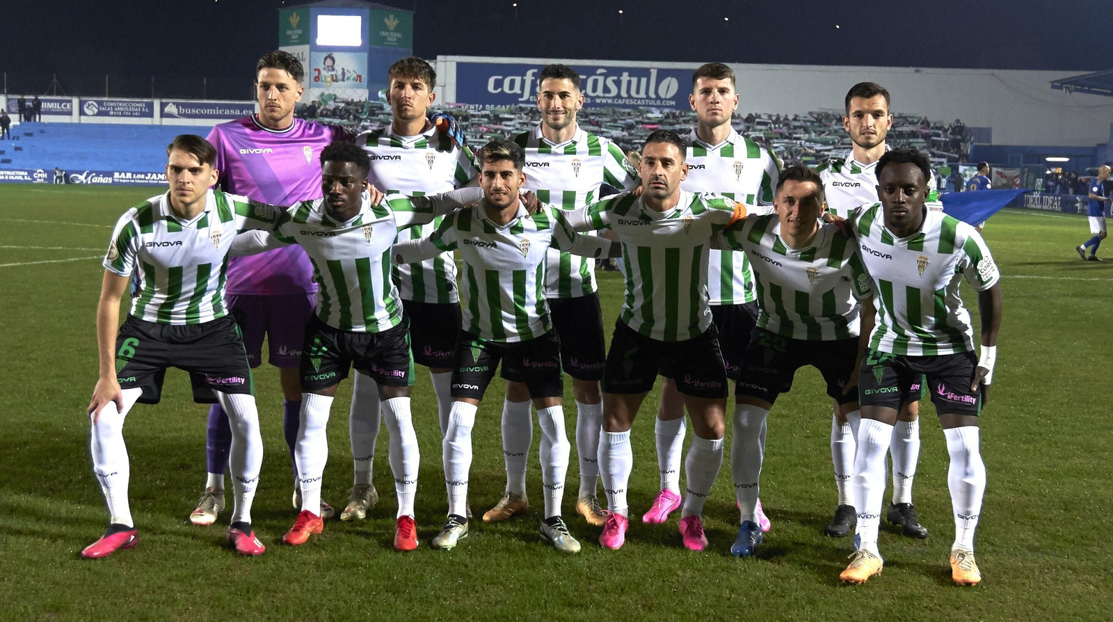 El once inicial del Córdoba CF en Linarejos.