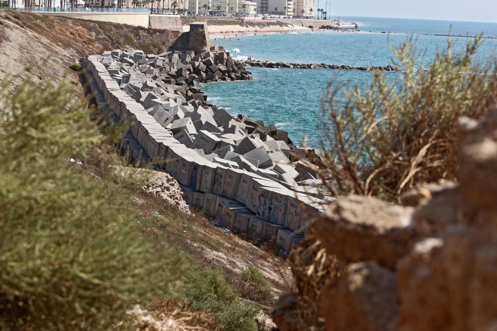 Zona donde podría realizarse un aporte de arena, en una imagen de archivo.