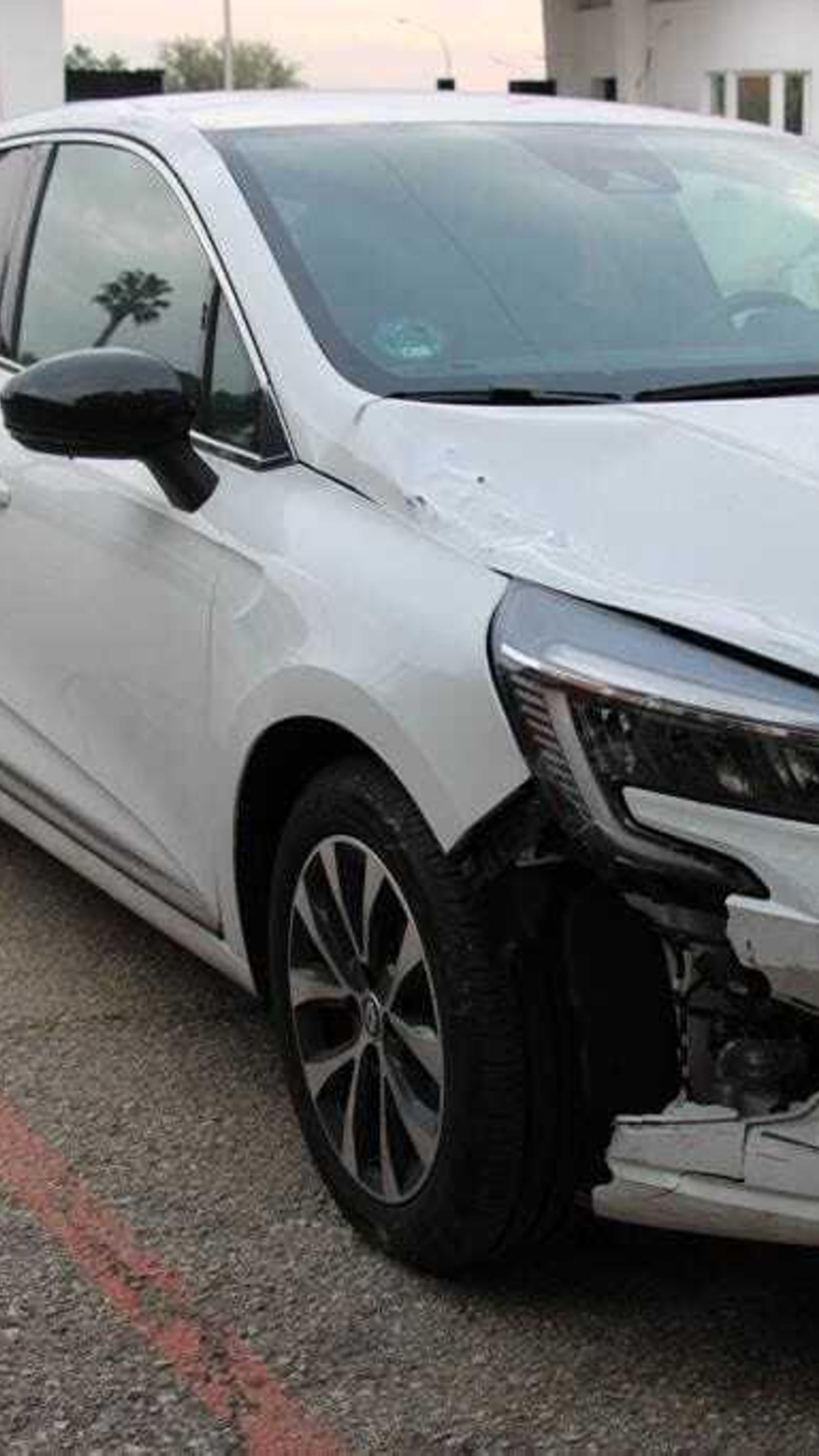 El vehículo que atropelló al ciclista.