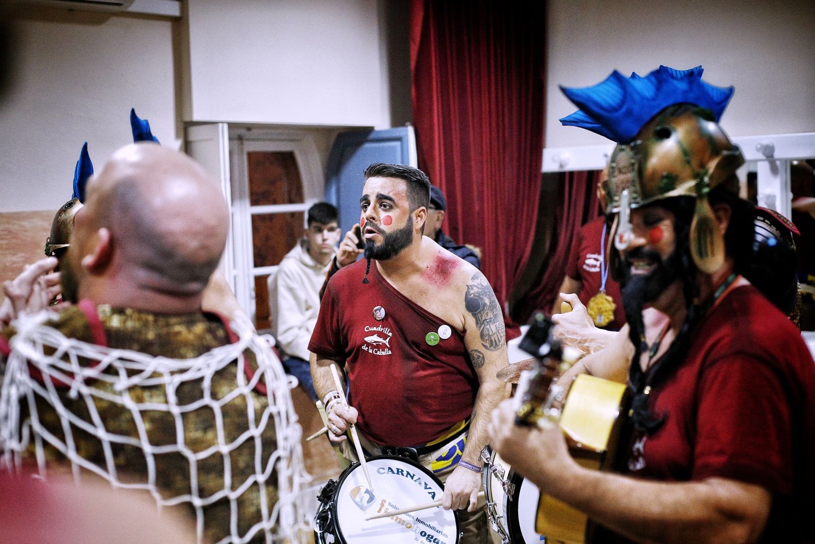 Emilio López en los camerinos