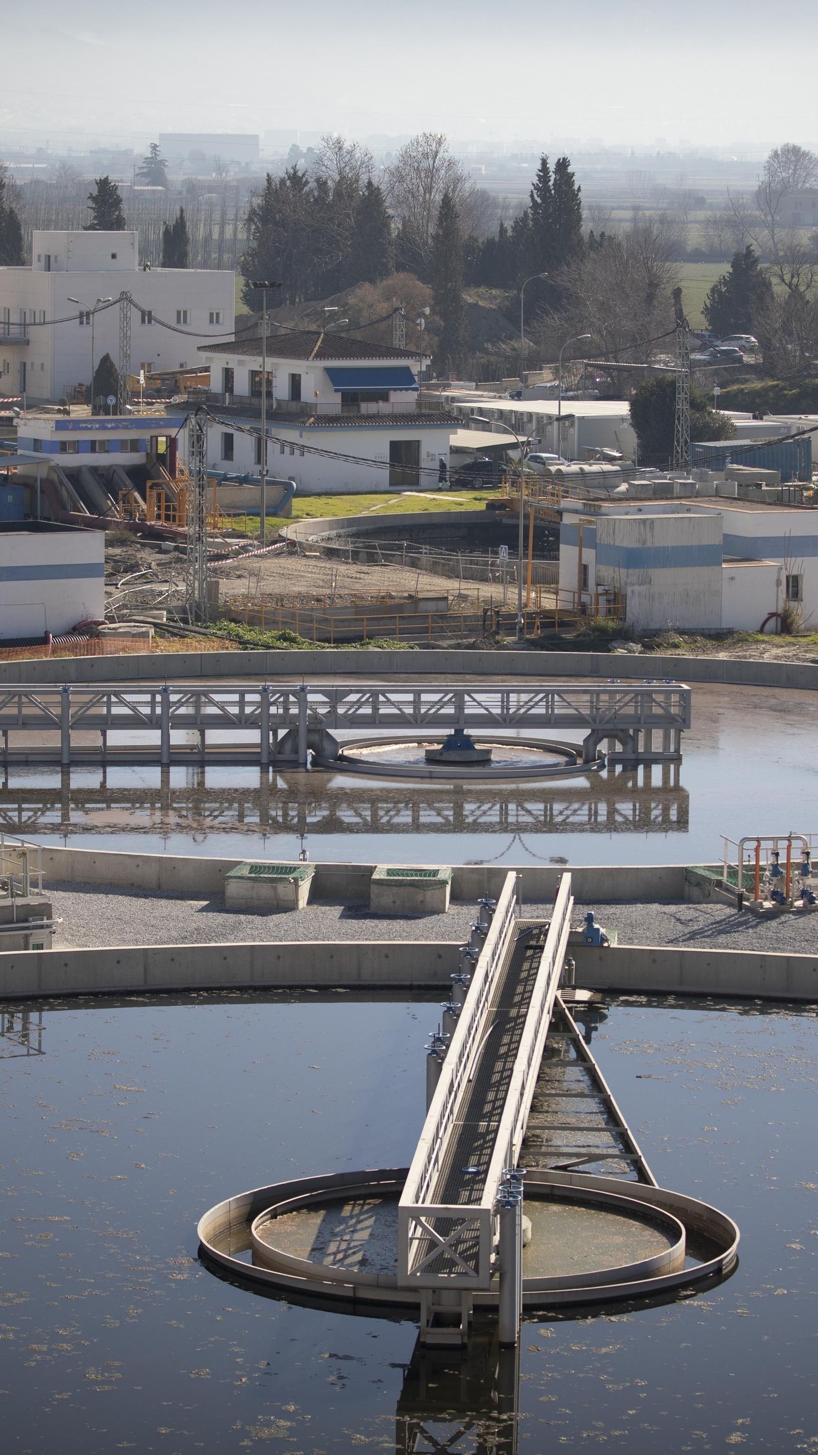 Estación depuradora de aguas residuales (EDAR ) Los Vados, en Granada.
