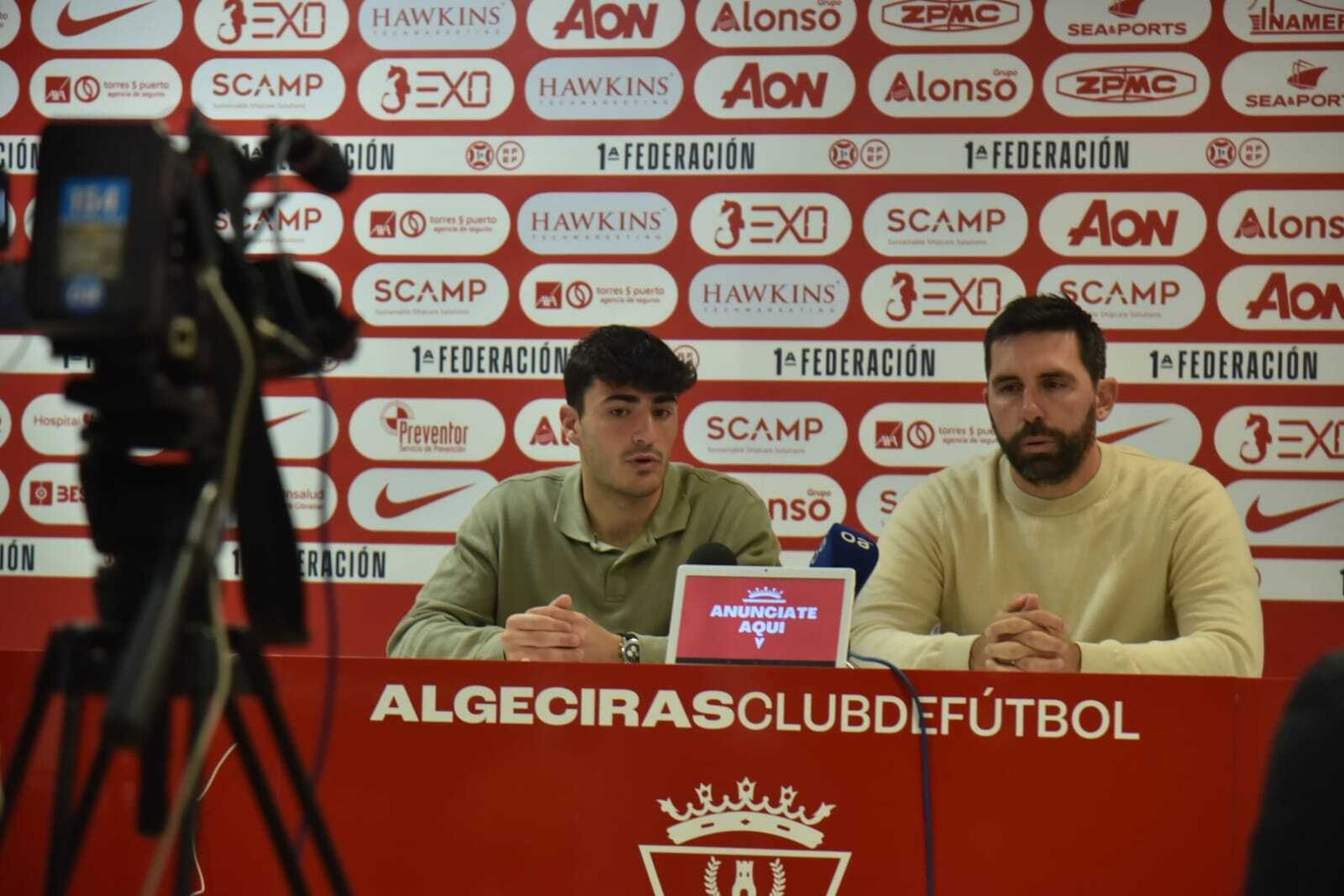 Javi López-Pinto, junto a Jordi Figueras, este miércoles.