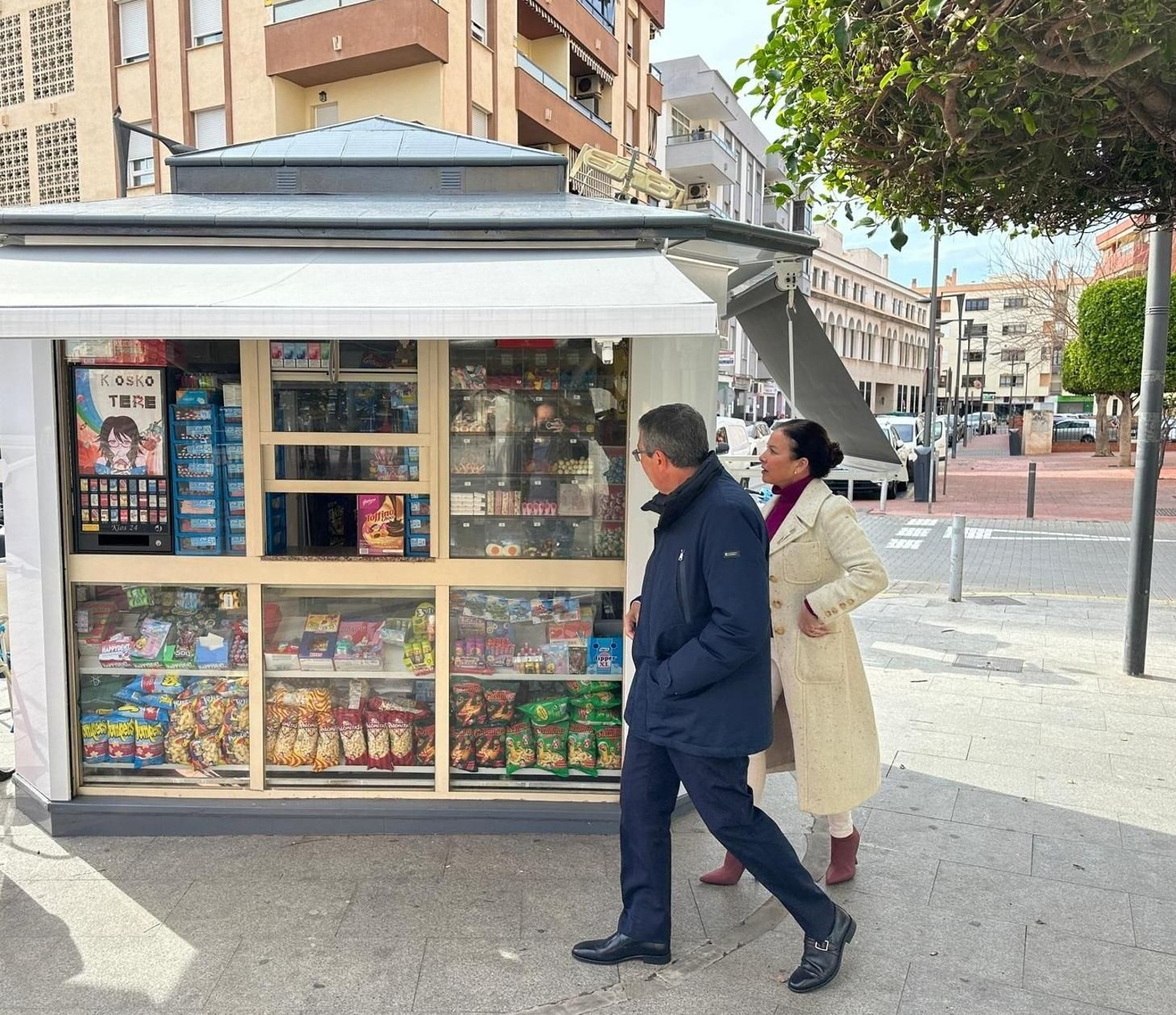 Uno de los quioscos reformados