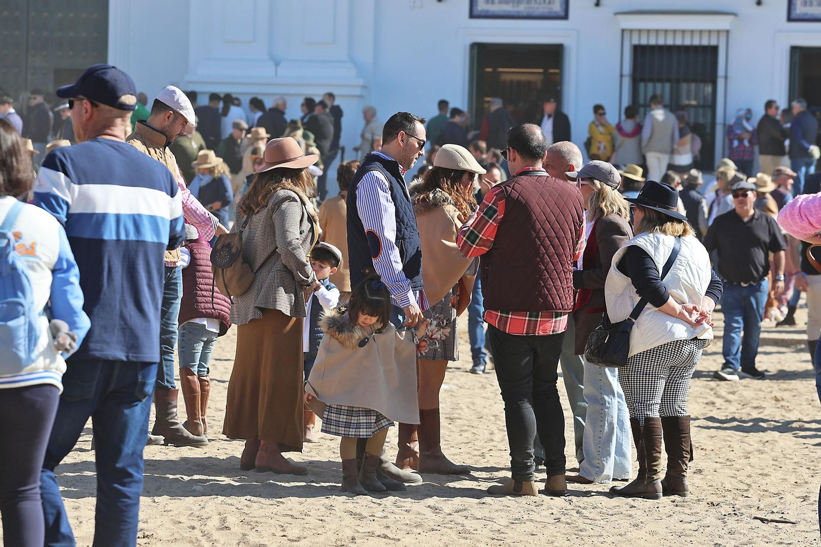 Imágenes del ambiente en la aldea del Rocío en la Candelaria 2024