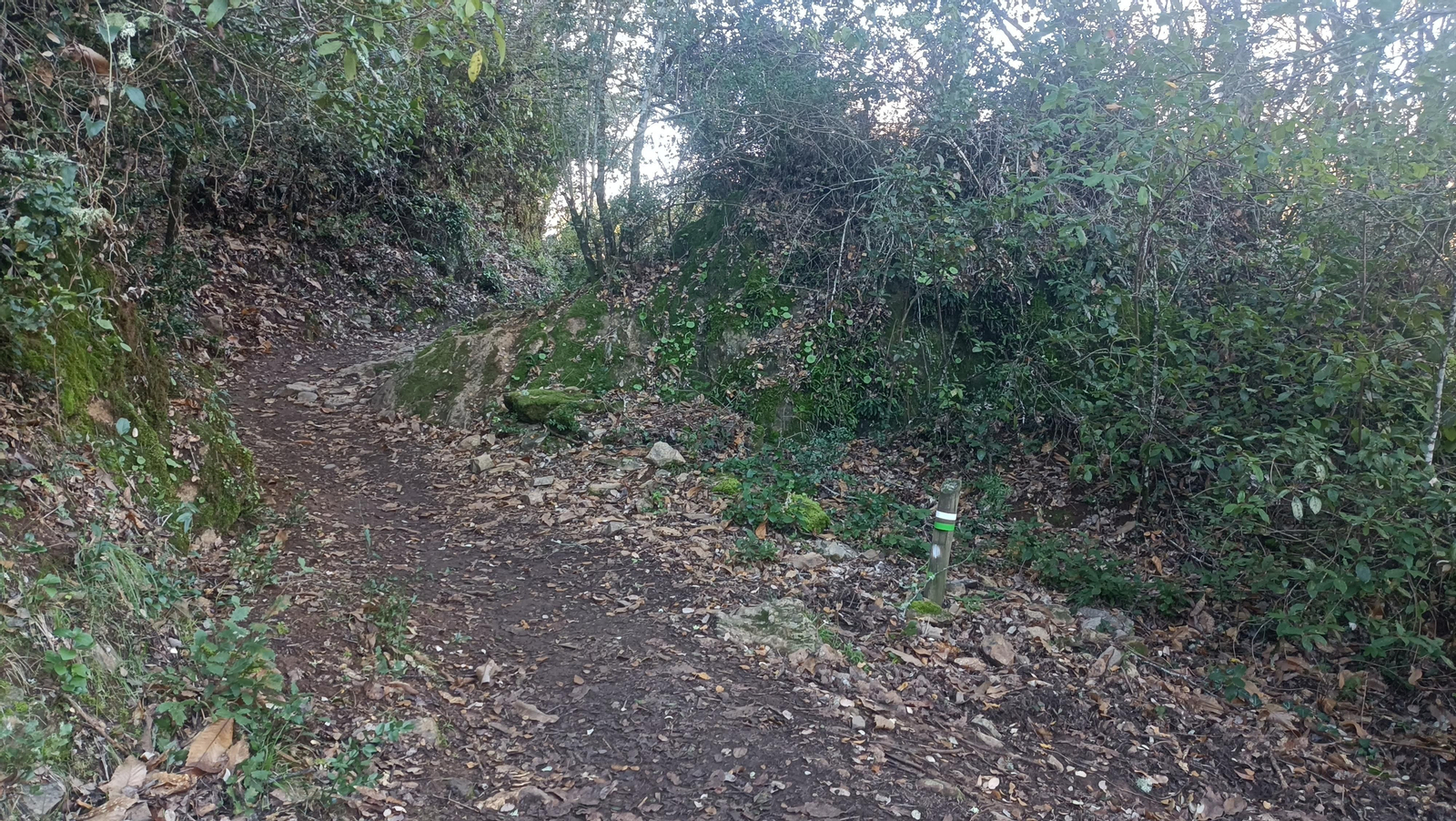 Algunas balizas nos marcarán el recorrido.