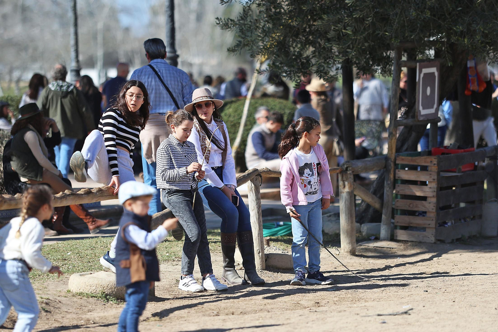 Imágenes del ambiente en la aldea del Rocío en la Candelaria 2024