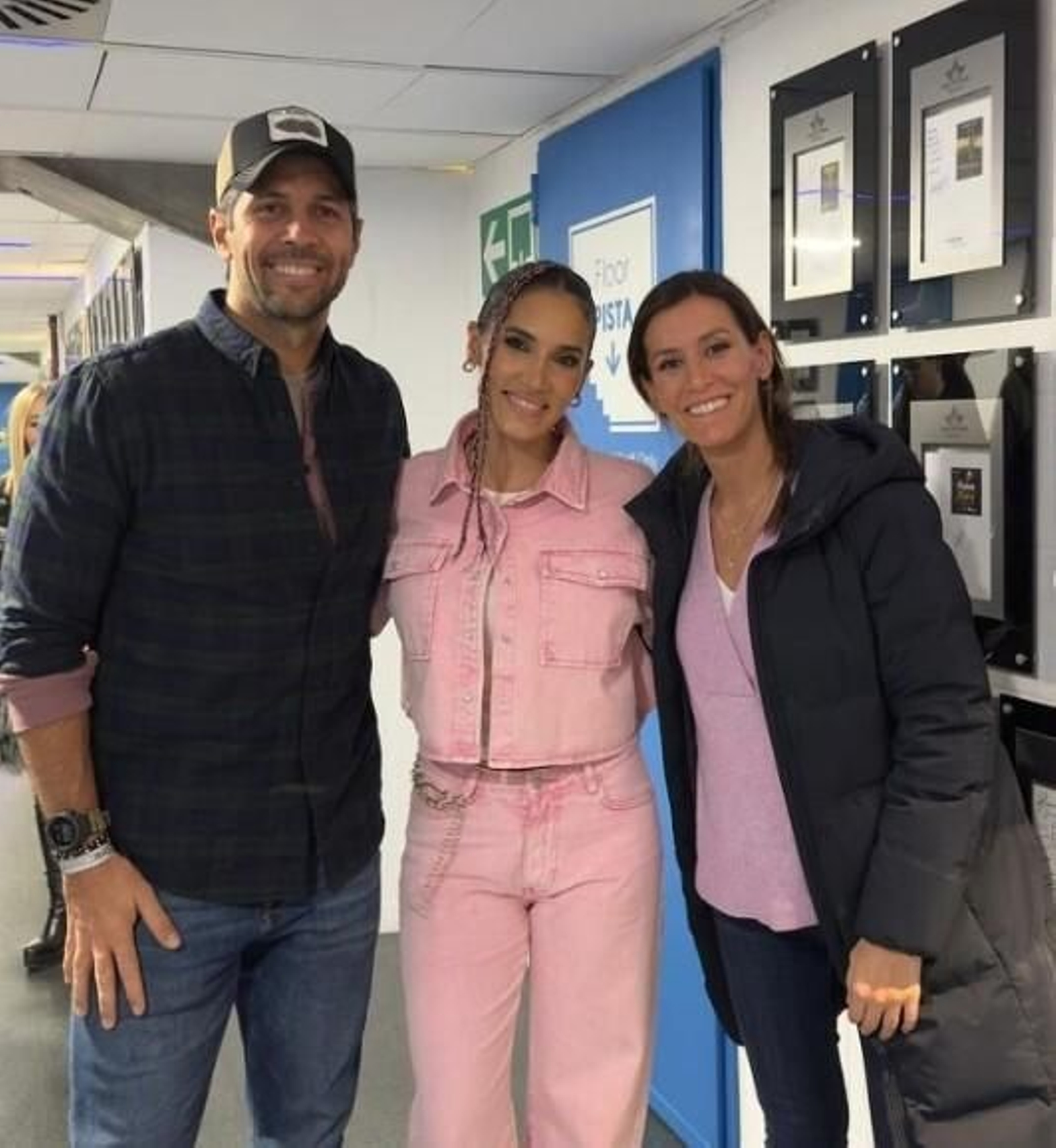 Fernando Verdasco y Ana Boyer quisieron saludar a India Martínez