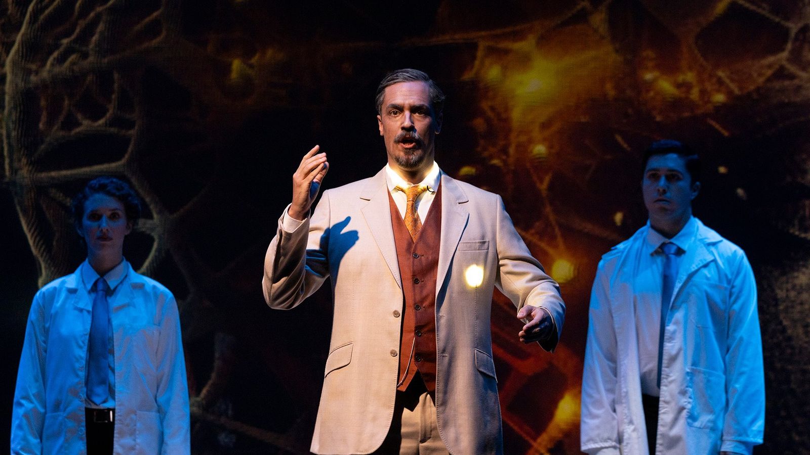 Un momento de 'La muerte y el industrial' en su estreno madrileño